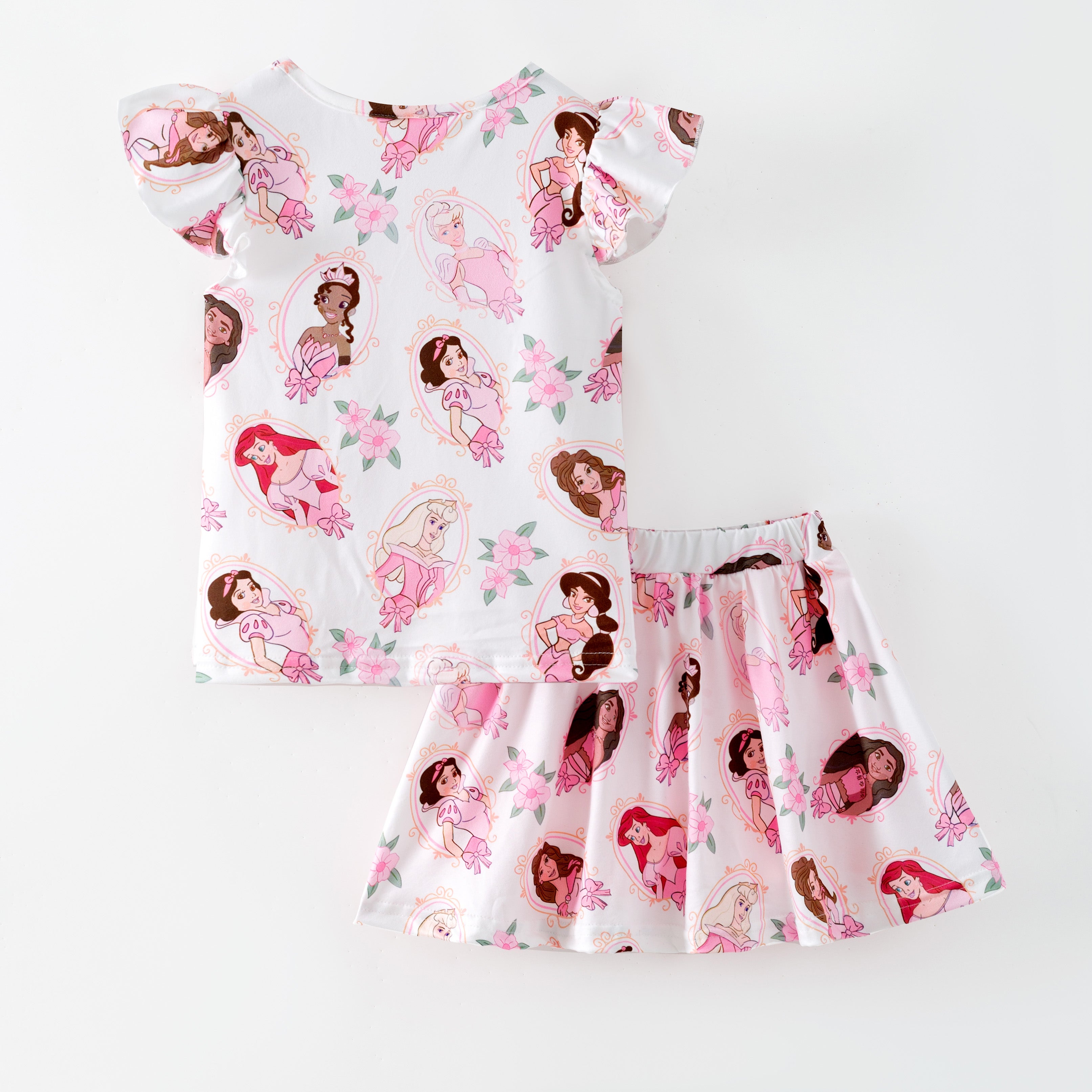 (Pre Order,Prepack Zone)Girls Spring&Summer Print Skort Set(Mix Size)