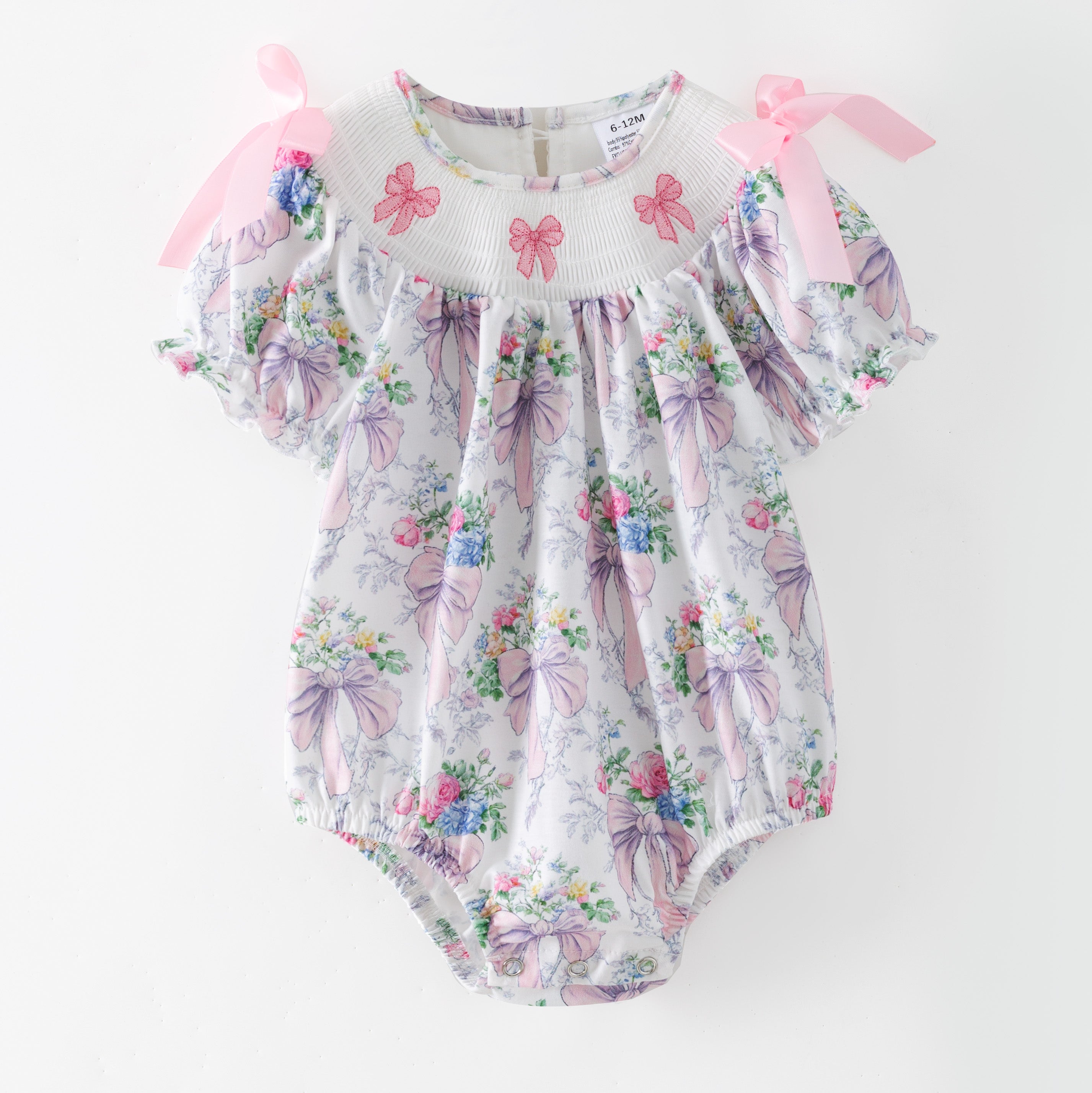 (Pre Order,Prepack Zone)Family Bow Embroidery Dress&Romper(Mix Size)
