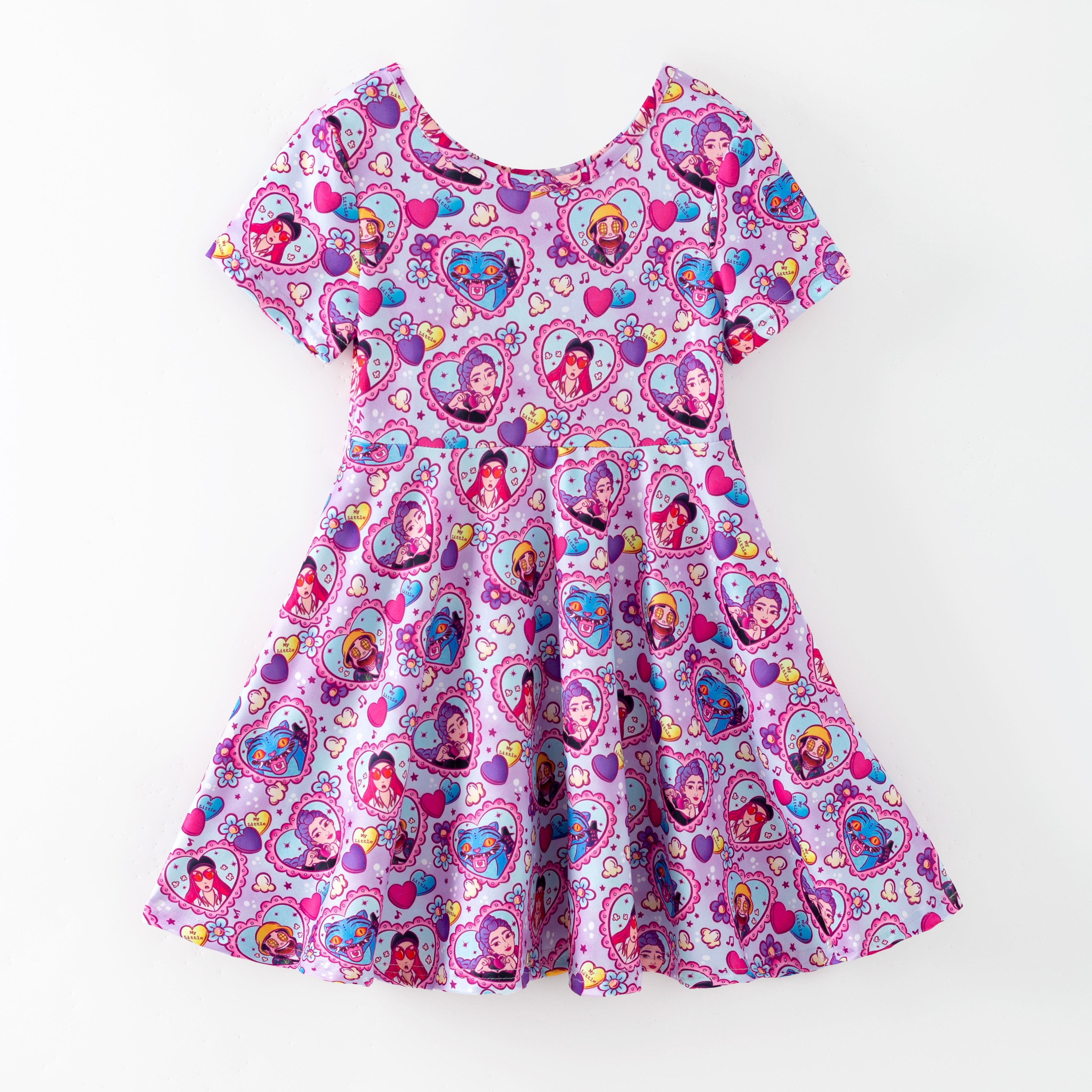 (Pre Order,Prepack Zone)Girls Movie Character Print Dress(Mix Size)