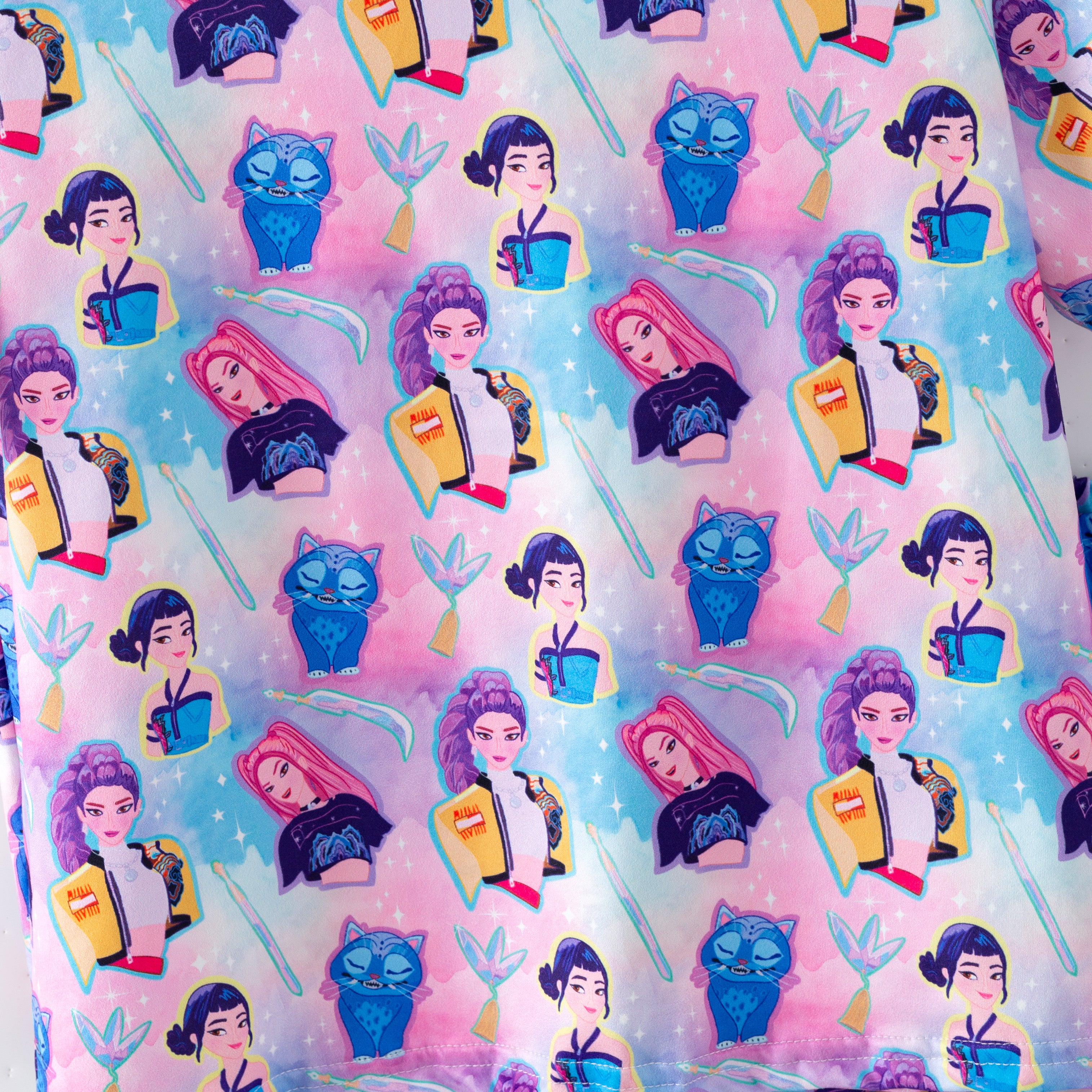 (Pre Order,Prepack Zone)Girls Movie Character Print Skort Set(Mix Size)