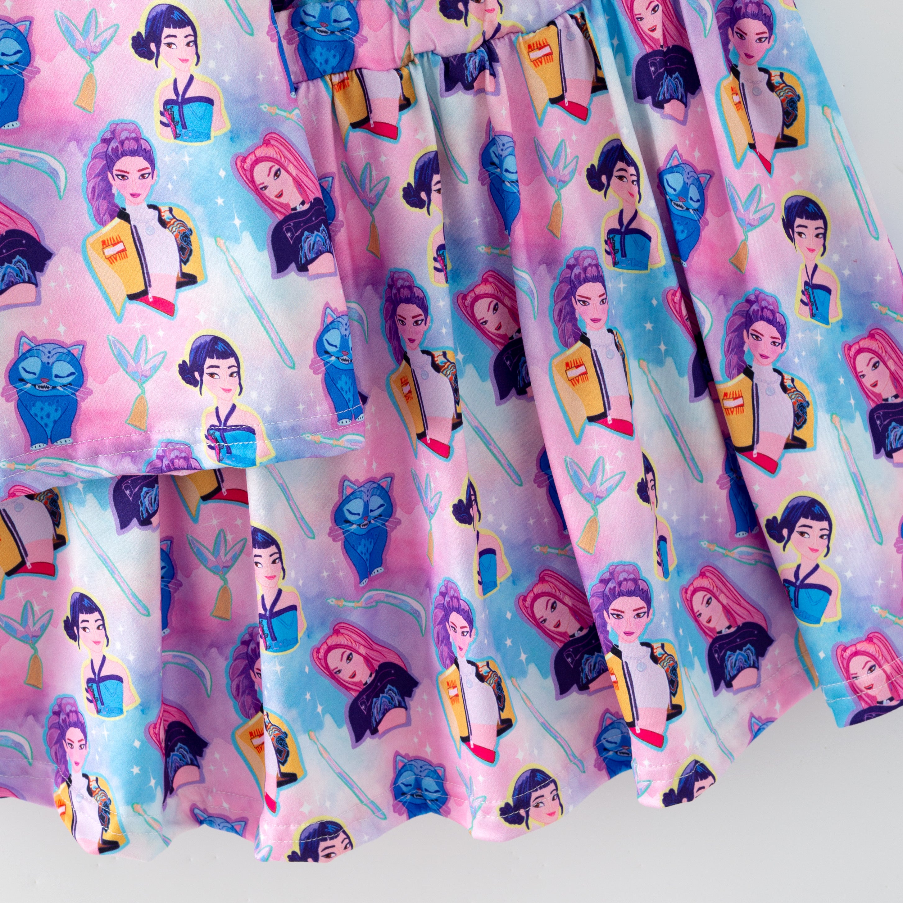 (Pre Order,Prepack Zone)Girls Movie Character Print Skort Set(Mix Size)