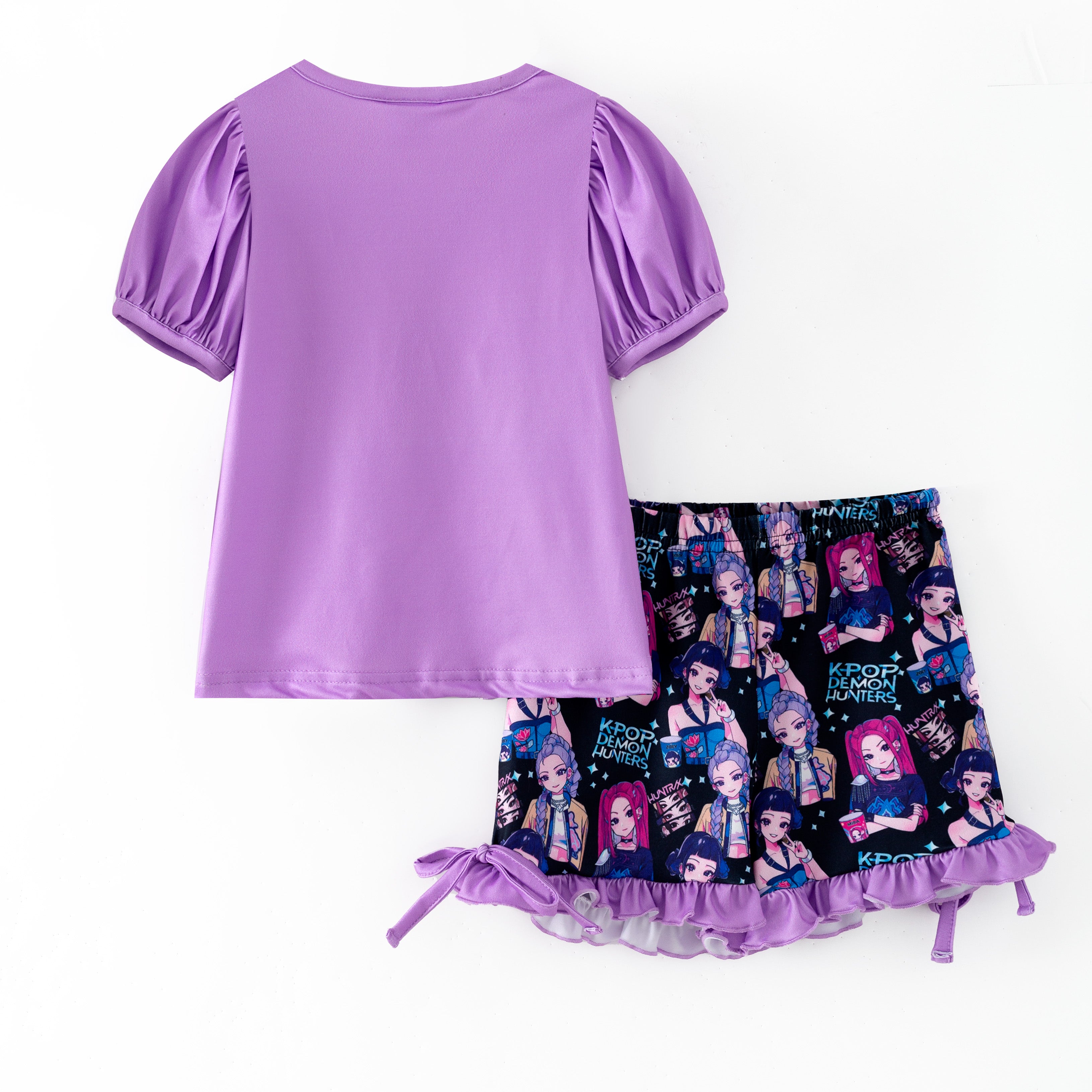 (Pre Order,Prepack Zone)Girls Movie Character Print Shorts Set(Mix Size)