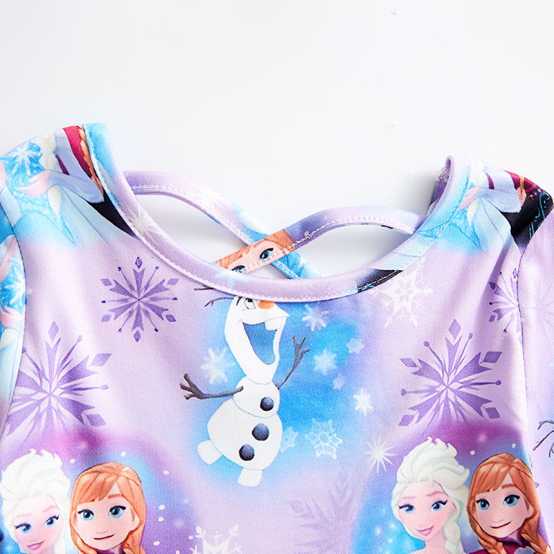 (Pre Order)Girls Fall Princess Print Dress