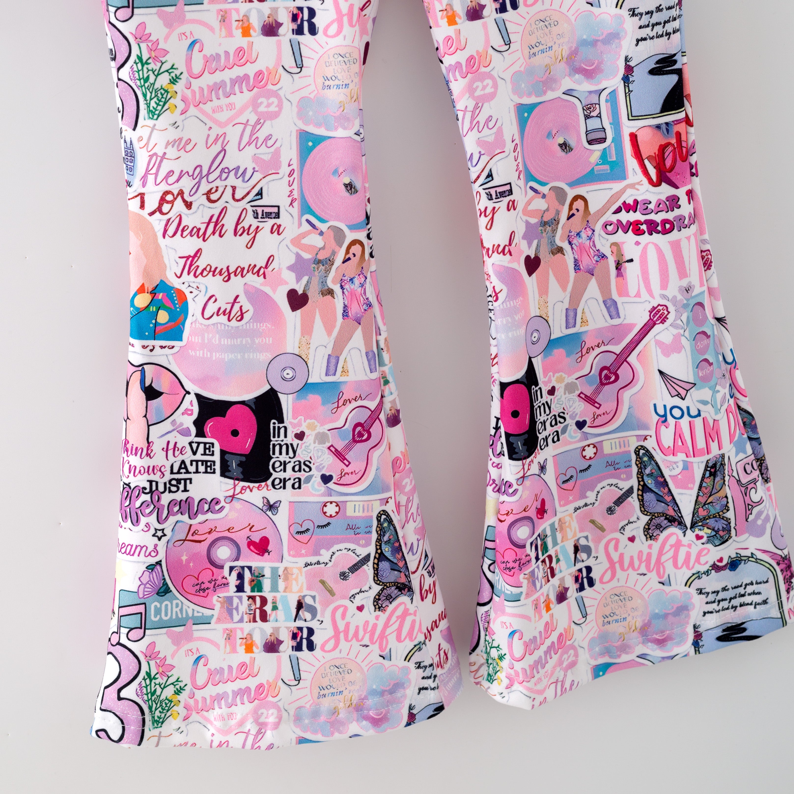 (Pre Order,MOQ10)Girls TS Print Outfit Set
