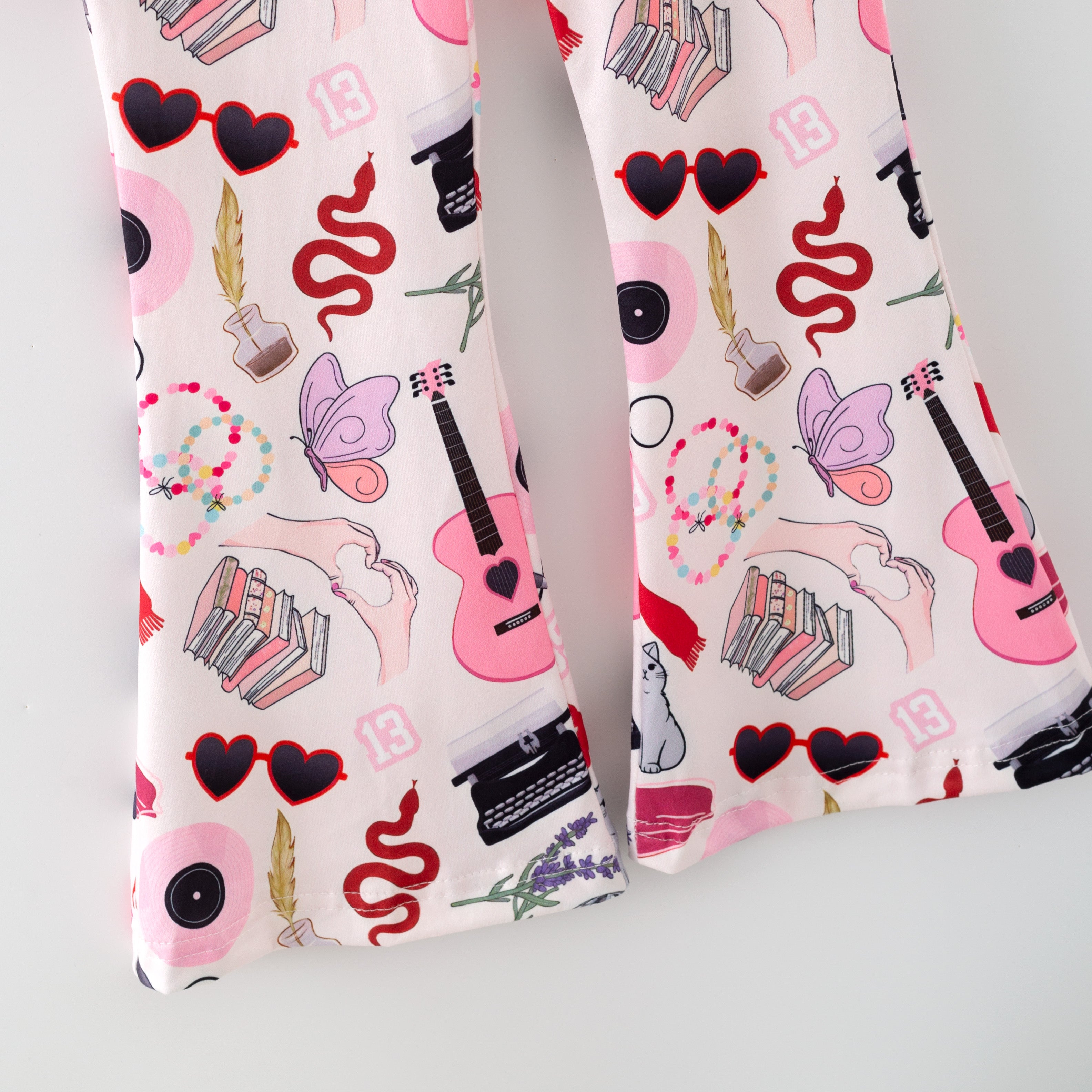 (Pre Order,MOQ10)Girls TS Print Outfit Set