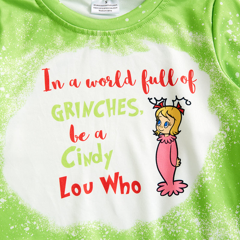 (Pre Order)Sibling Christmas Cartoon Print Cloth