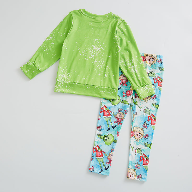 (Pre Order)Sibling Christmas Cartoon Print Cloth