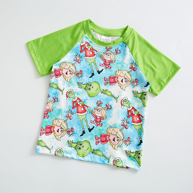 (Pre Order)Sibling Christmas Cartoon Print Cloth