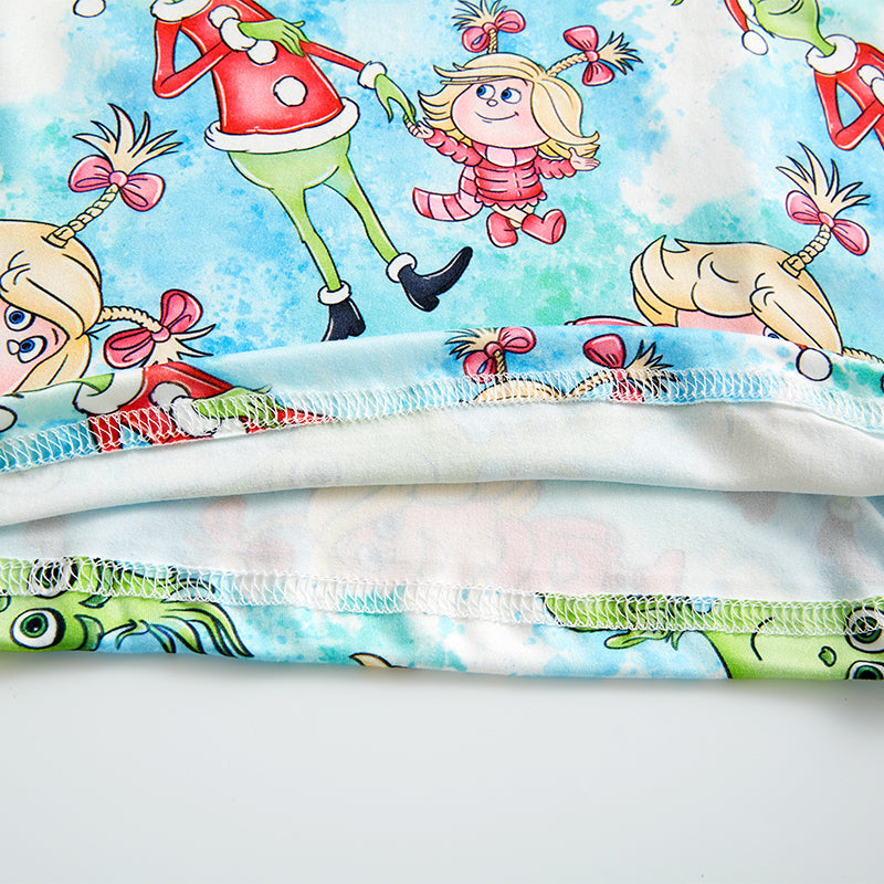 (Pre Order)Sibling Christmas Cartoon Print Cloth