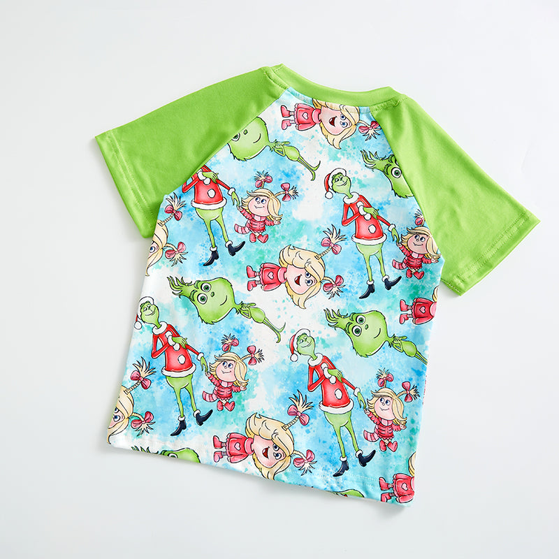 (Pre Order)Sibling Christmas Cartoon Print Cloth