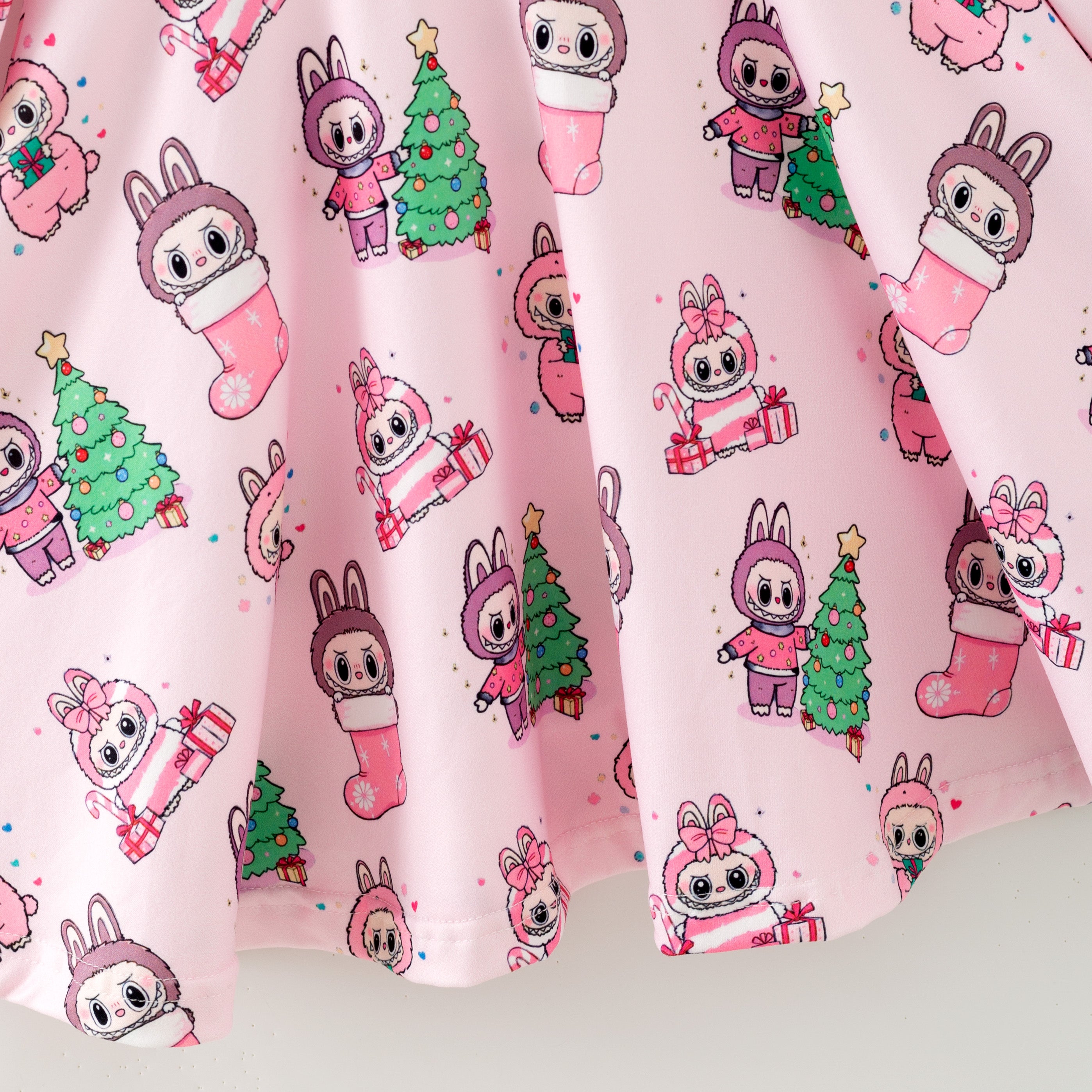 (Pre Order,Prepack Zone)Girls Christmas LBB Print Pajamas&Dress(Mix Size)