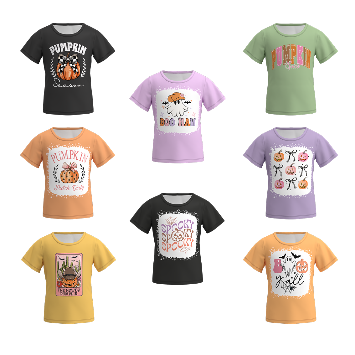 (Pre Order)Girls Halloween Print Top