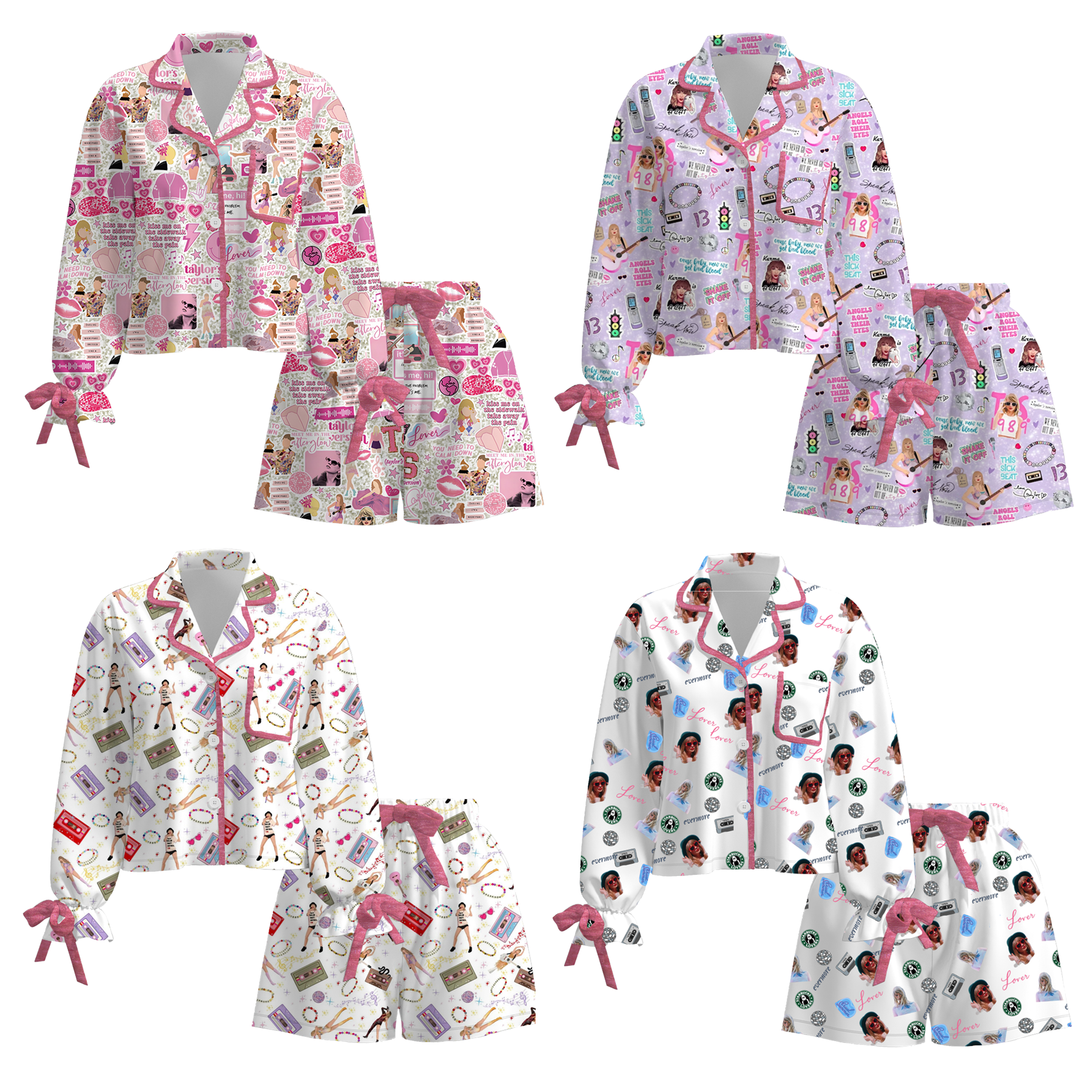 (Pre Order)Adults TS Print Pajamas