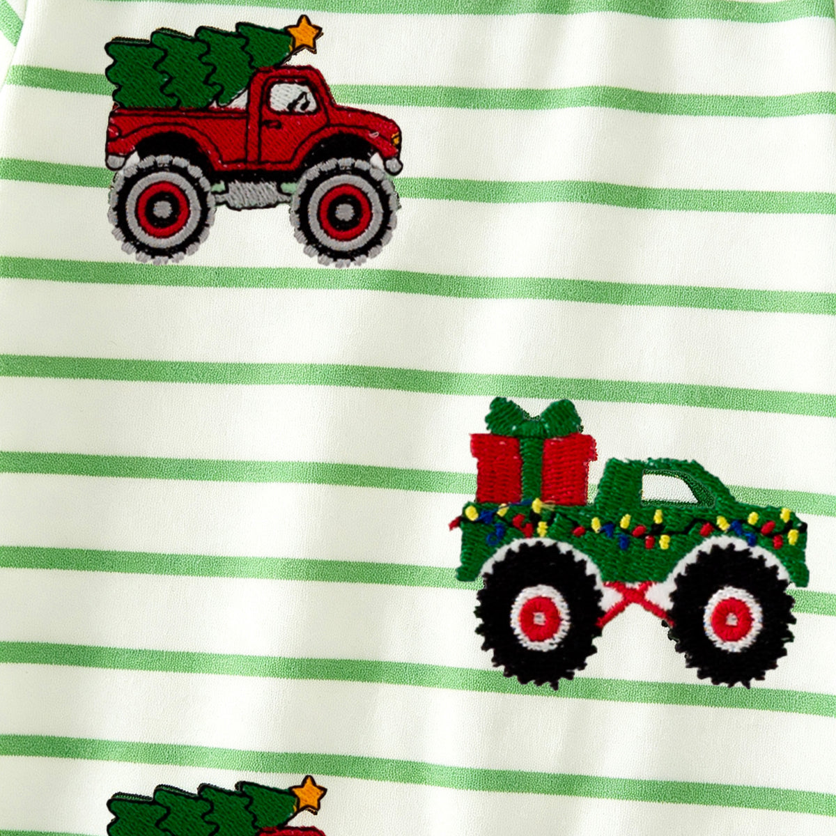 (In Stock)Toddler Boys Christmas Embroidery Romper