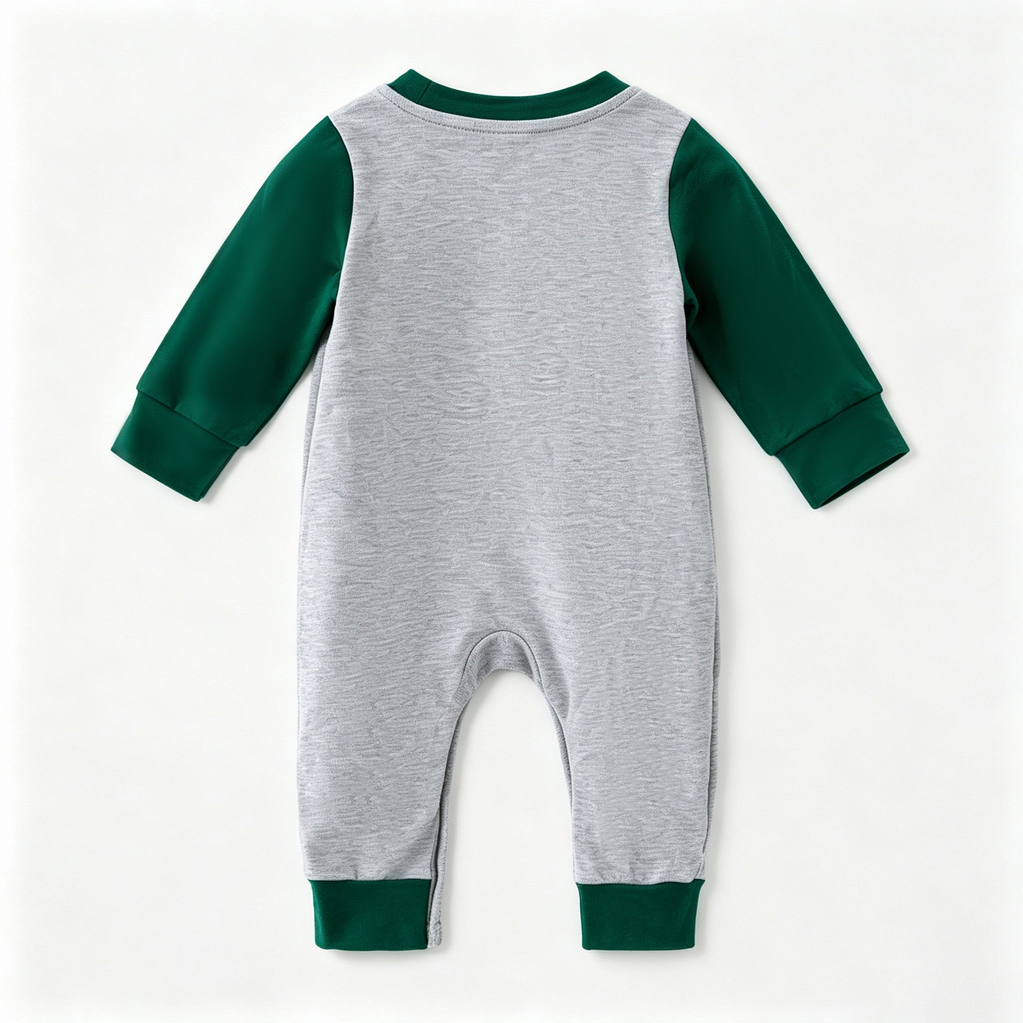 (In Stock)Toddler Boys Christmas Applique Cotton Romper