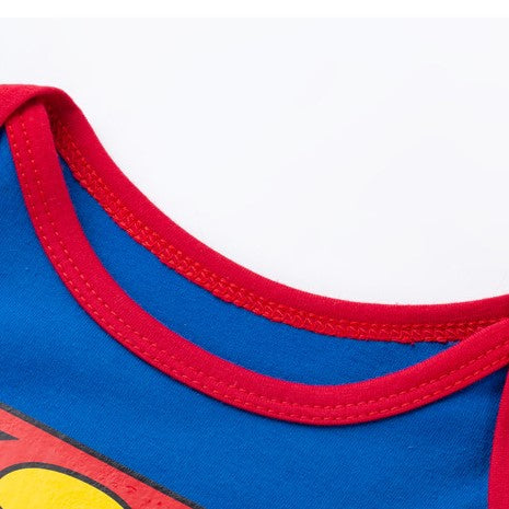 (In Production)Toddler Boys Spring&Summer Superman Print Romper