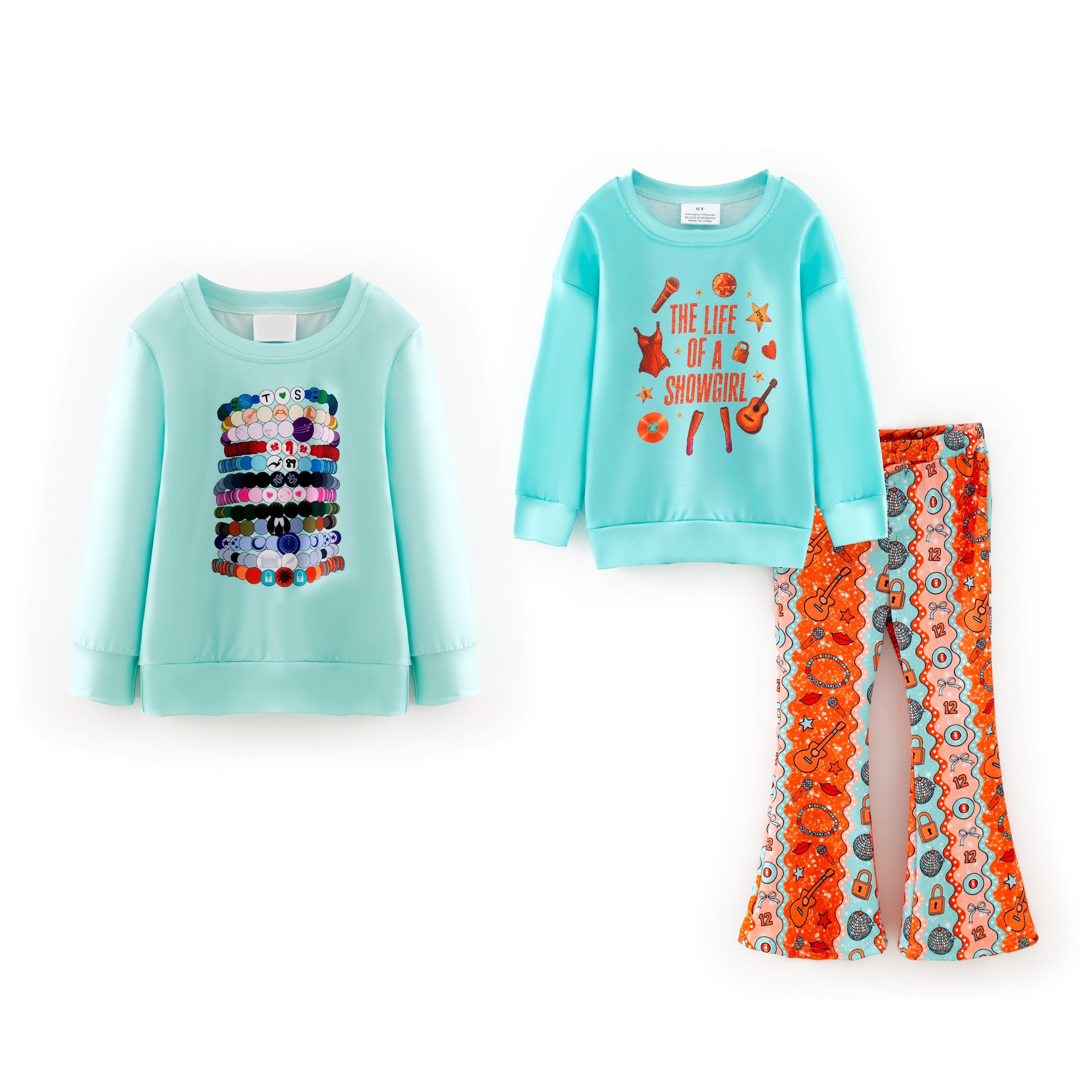 (Pre Order,Prepack Zone)Girls TS Print Top&Set(Mix Size)