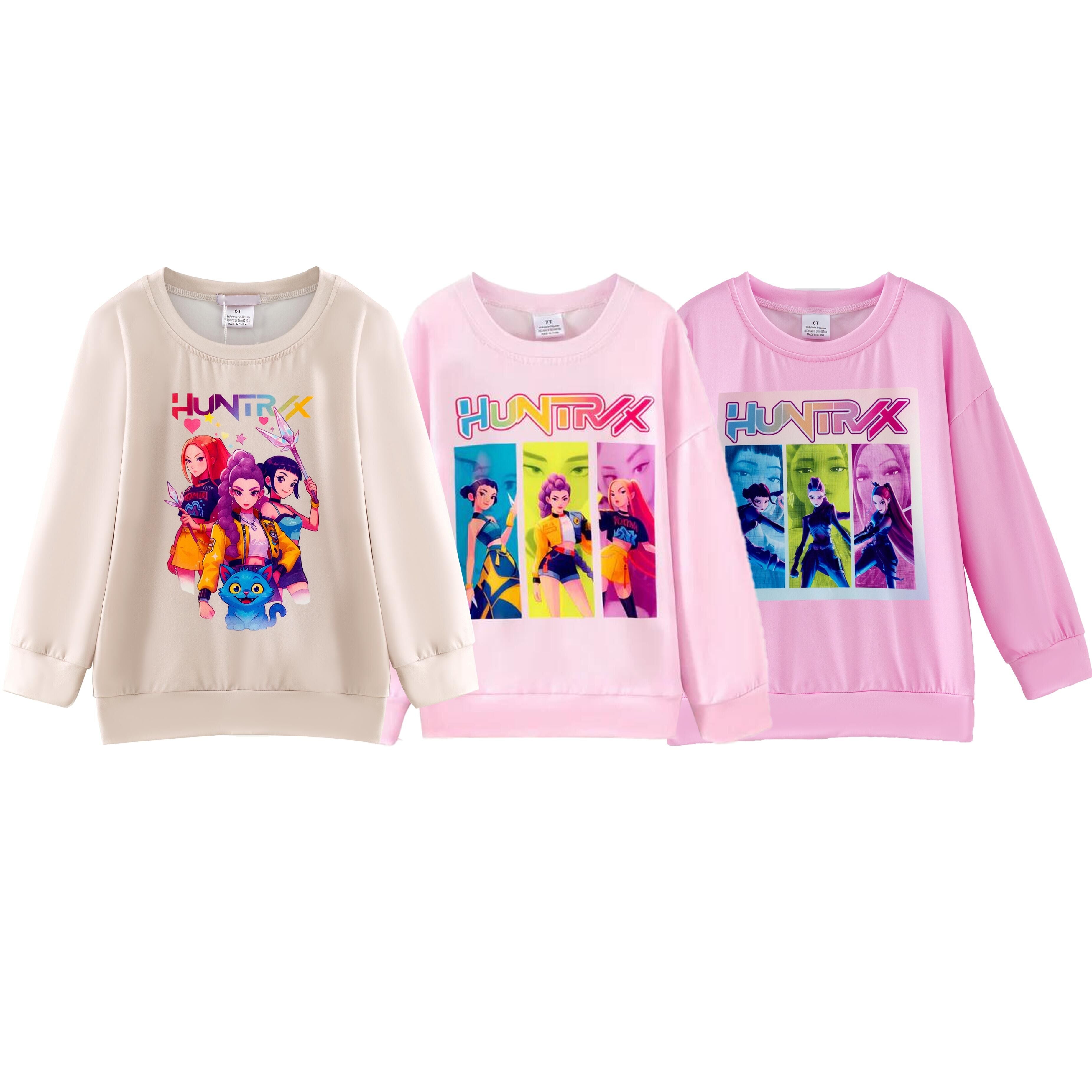 (Pre Order,Prepack Zone)Girls Movie Character Print Sweatshirt(Mix Size)