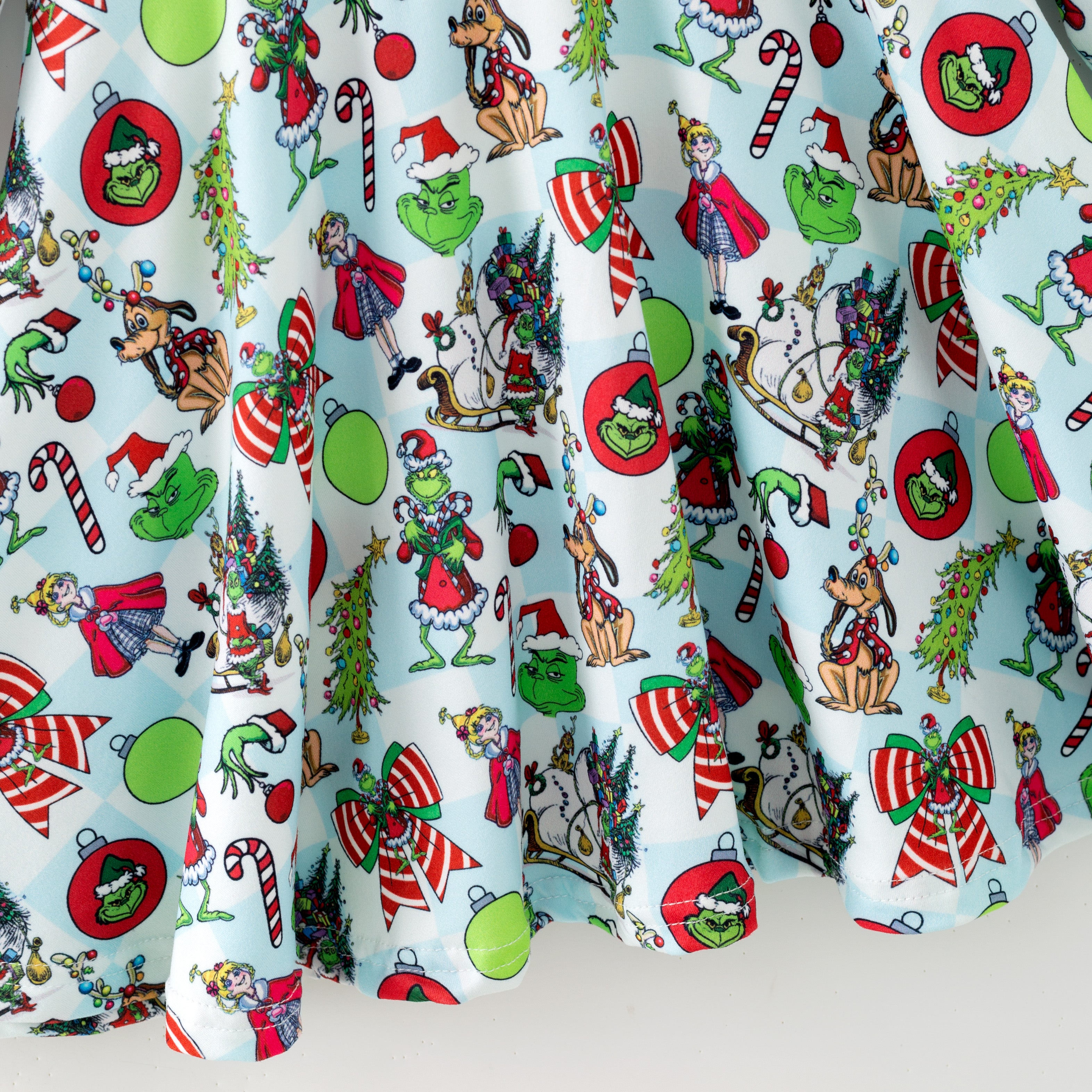 (Pre Order,Prepack Zone)Girls Christmas Cartoon Print Set&Dress(Mix Size)