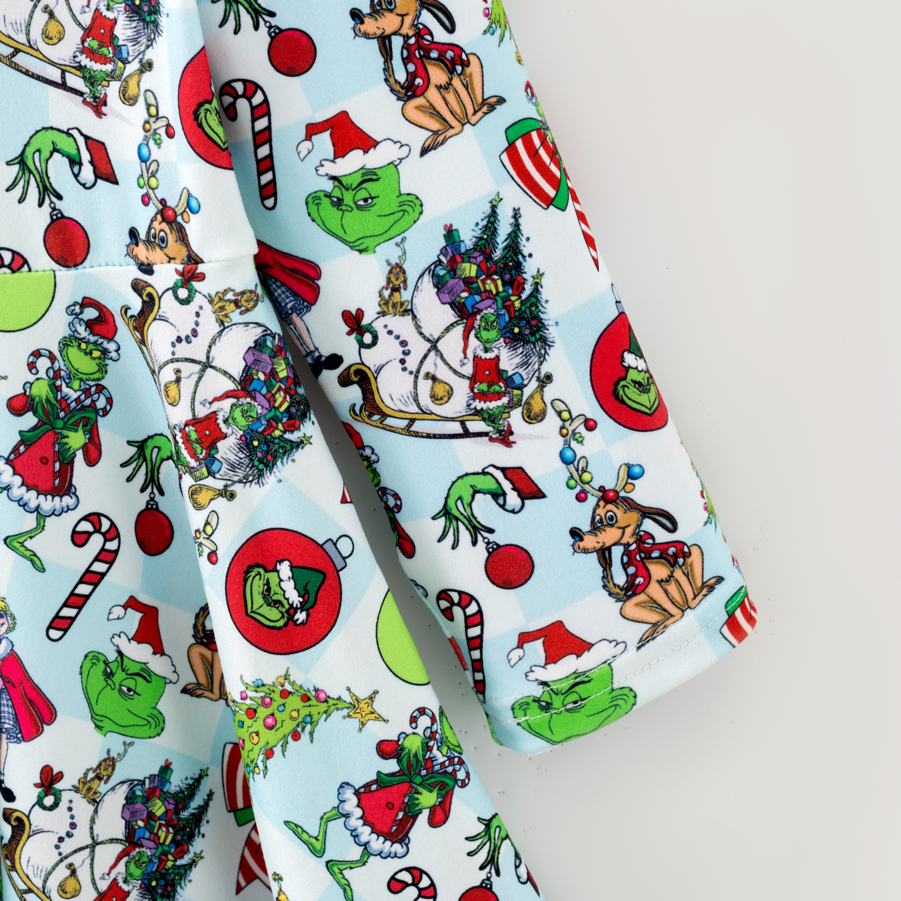 (Pre Order,Prepack Zone)Girls Christmas Cartoon Print Set,Dress&Top(Mix Size)