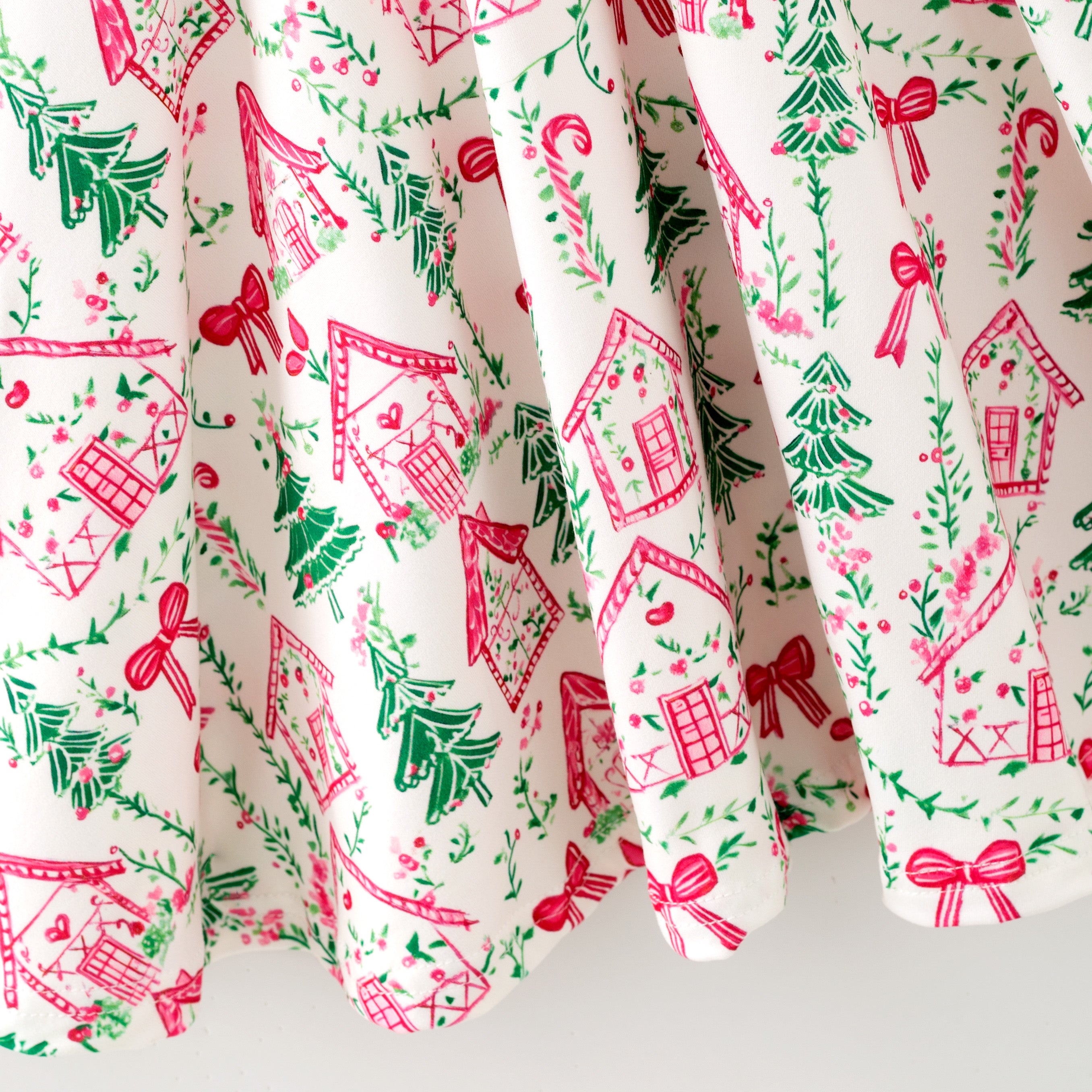 (Pre Order,Prepack Zone)Girls Christmas Print Dress(Mix Size)