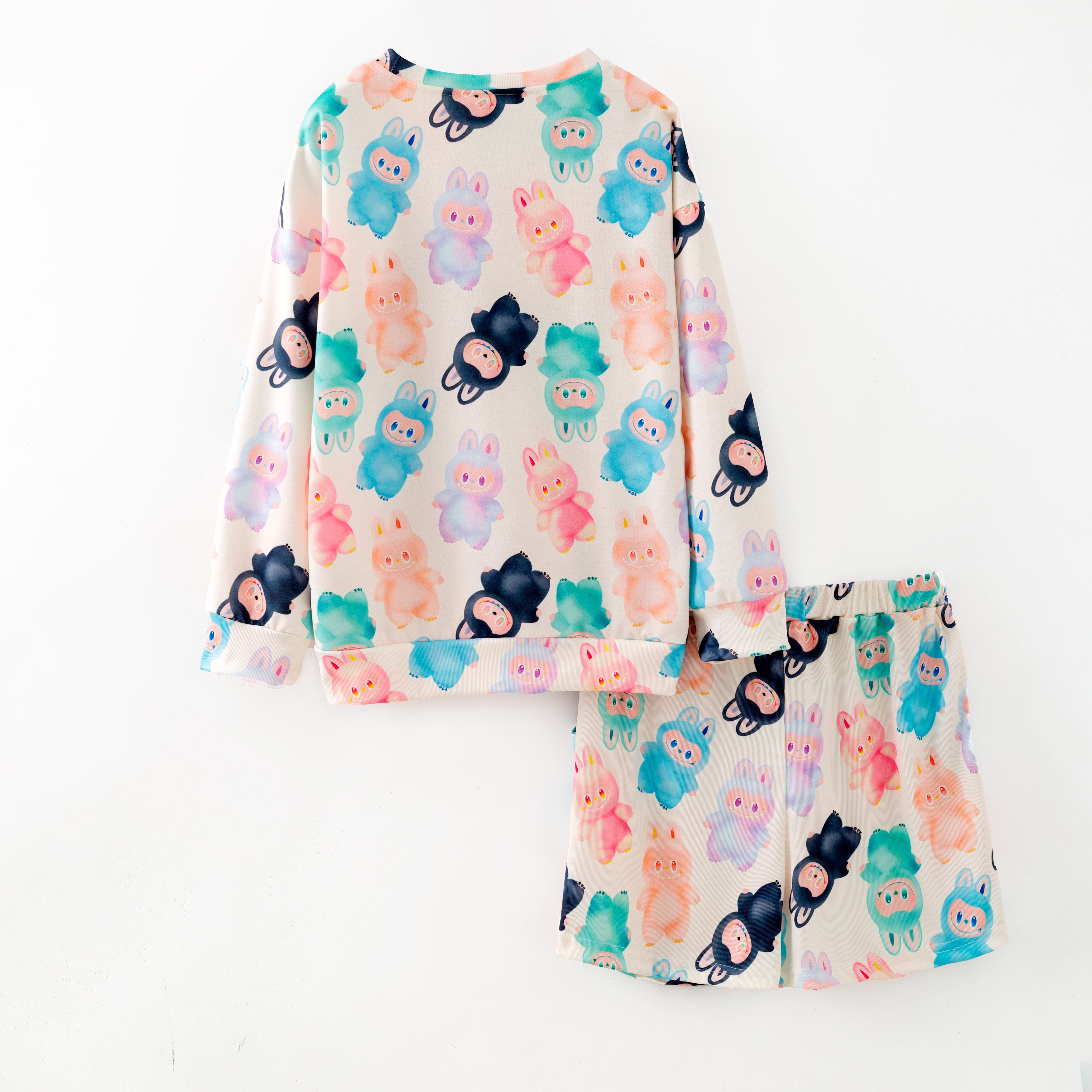 (Pre Order,Prepack Zone)Girls LBB Print Shorts Set with Pockets(Mix Size)