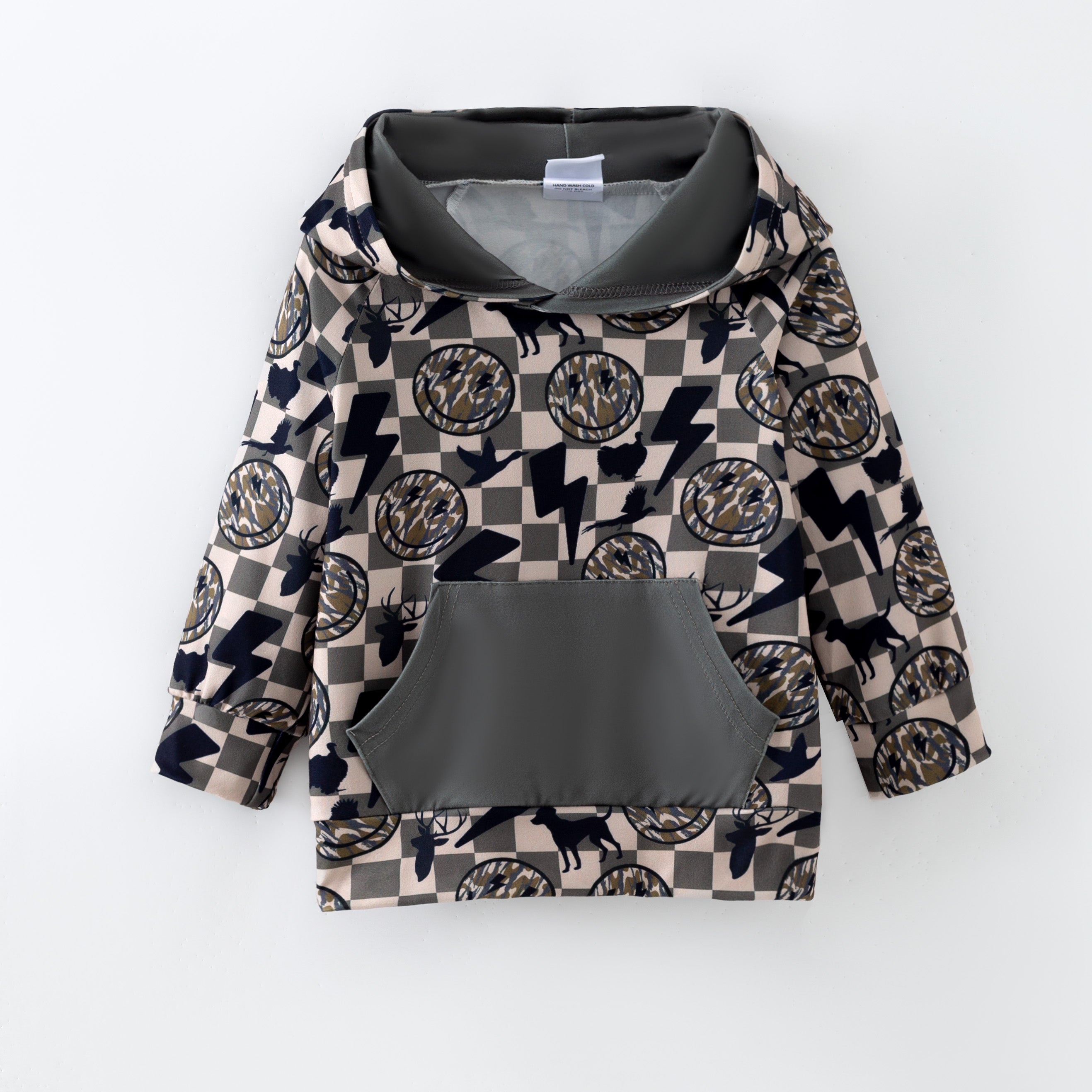 (Pre Order,Prepack Zone)Boys Fall&Winter Print Hoodie(Mix Size)