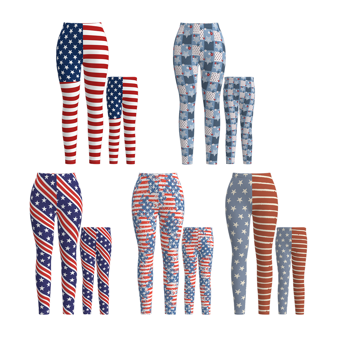 (Pre Order)Mommy and Me Patriotic Print Pants