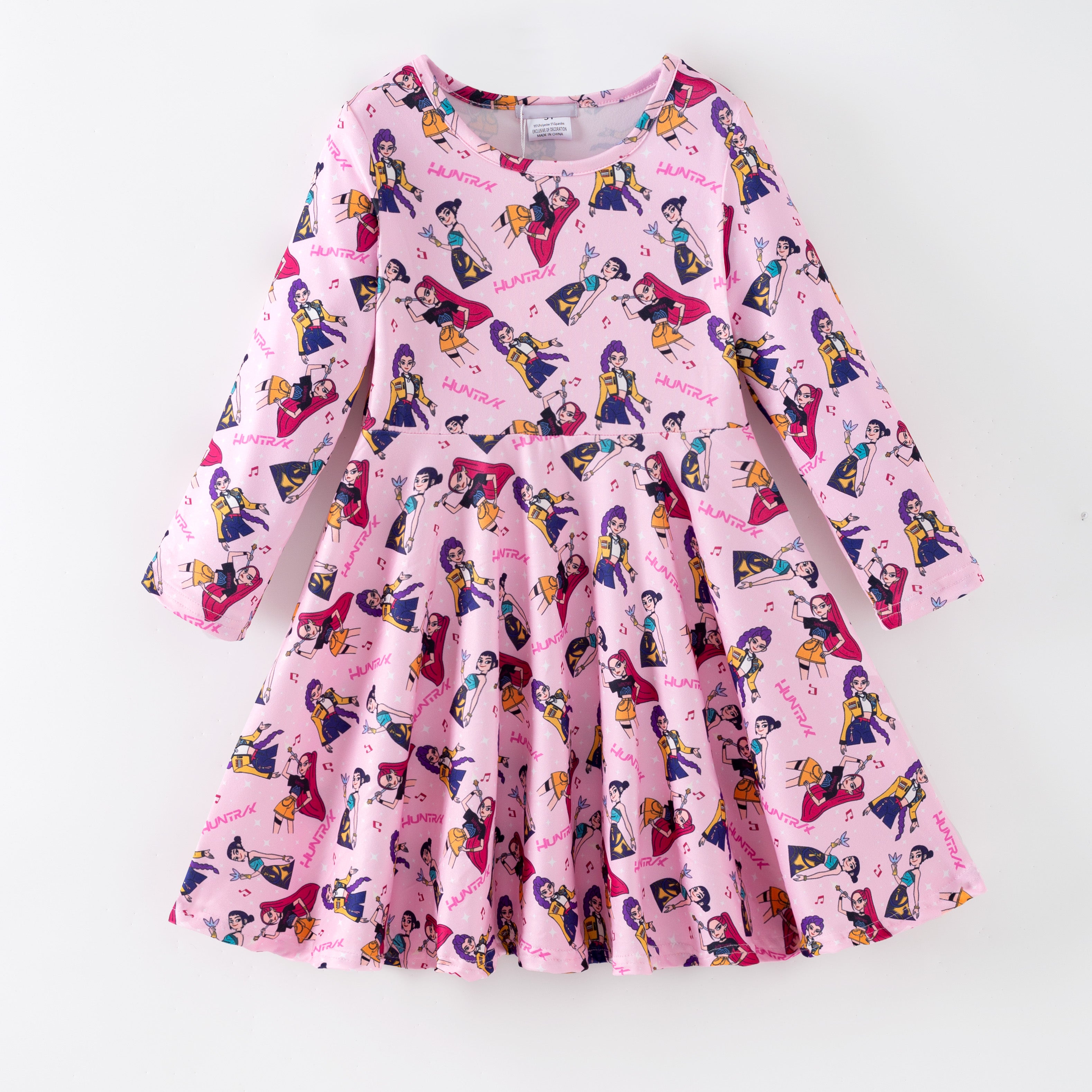 (Pre Order,Prepack Zone)Girls Movie Character Print Dress(Mix Size)