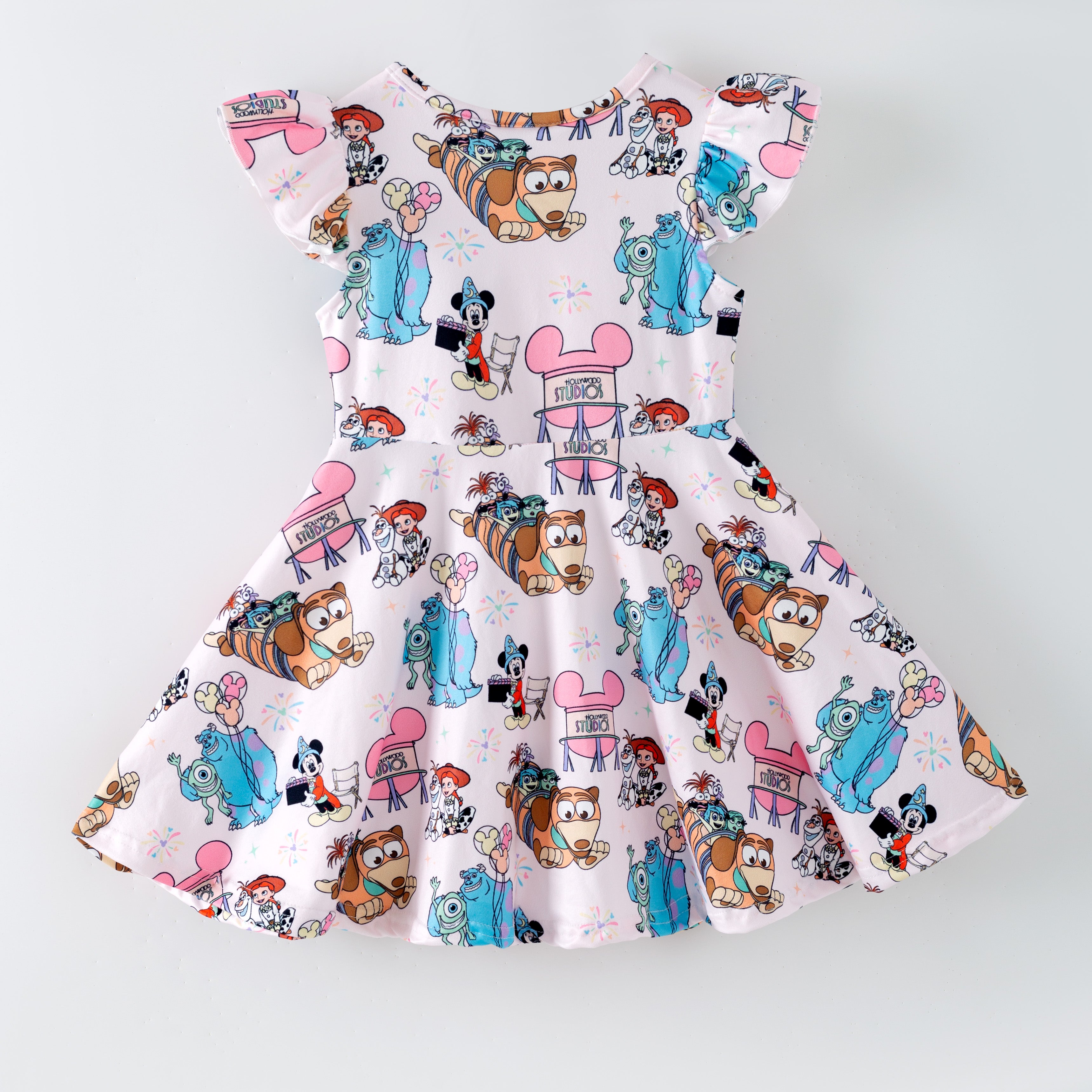 (Pre Order,Prepack Zone)Girls Spring&Summer Cartoon Print Dress(Mix Size)
