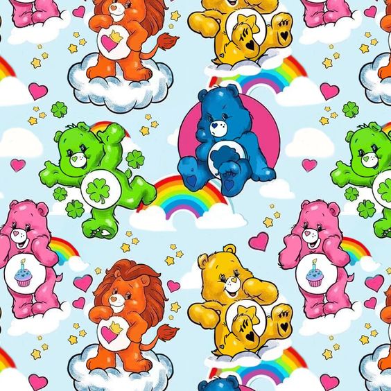 (Pre Order)Girls Blue Bear Print Pants Set