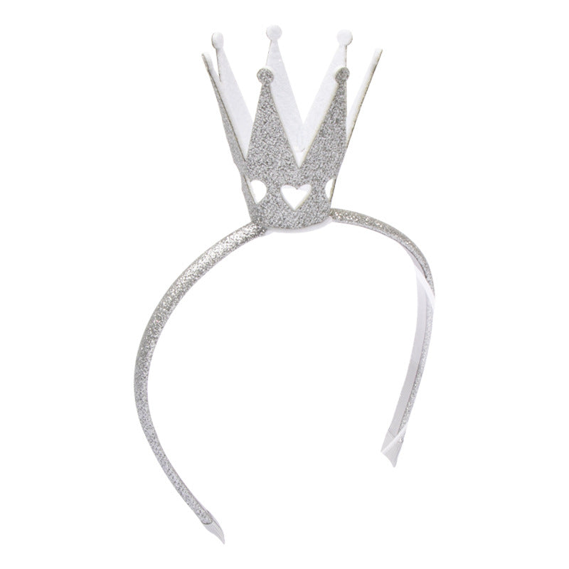 (Pre Order)Girls Sequined Crown Headband