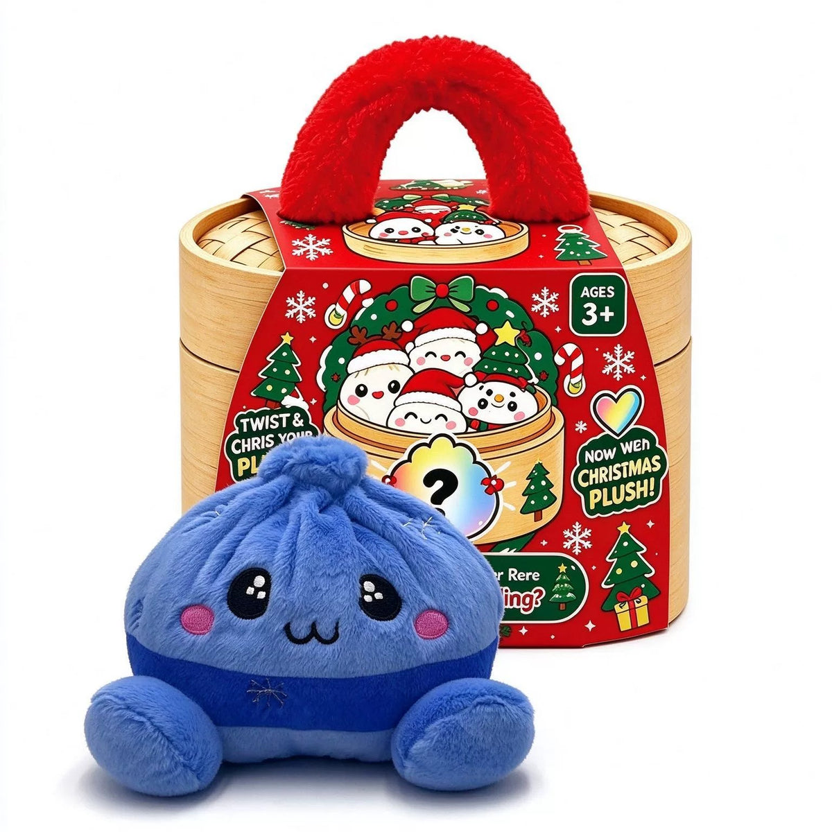 (Pre Order)Christmas Plush Mystery Box Gift Set with Basket
