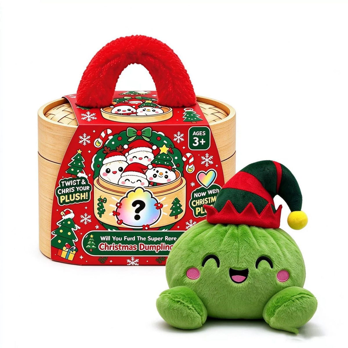 (Pre Order)Christmas Plush Mystery Box Gift Set with Basket