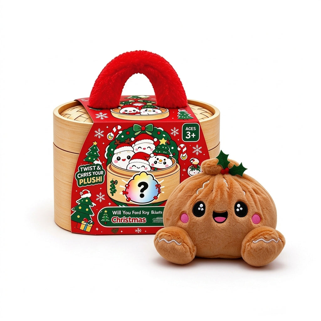 (Pre Order)Christmas Plush Mystery Box Gift Set with Basket