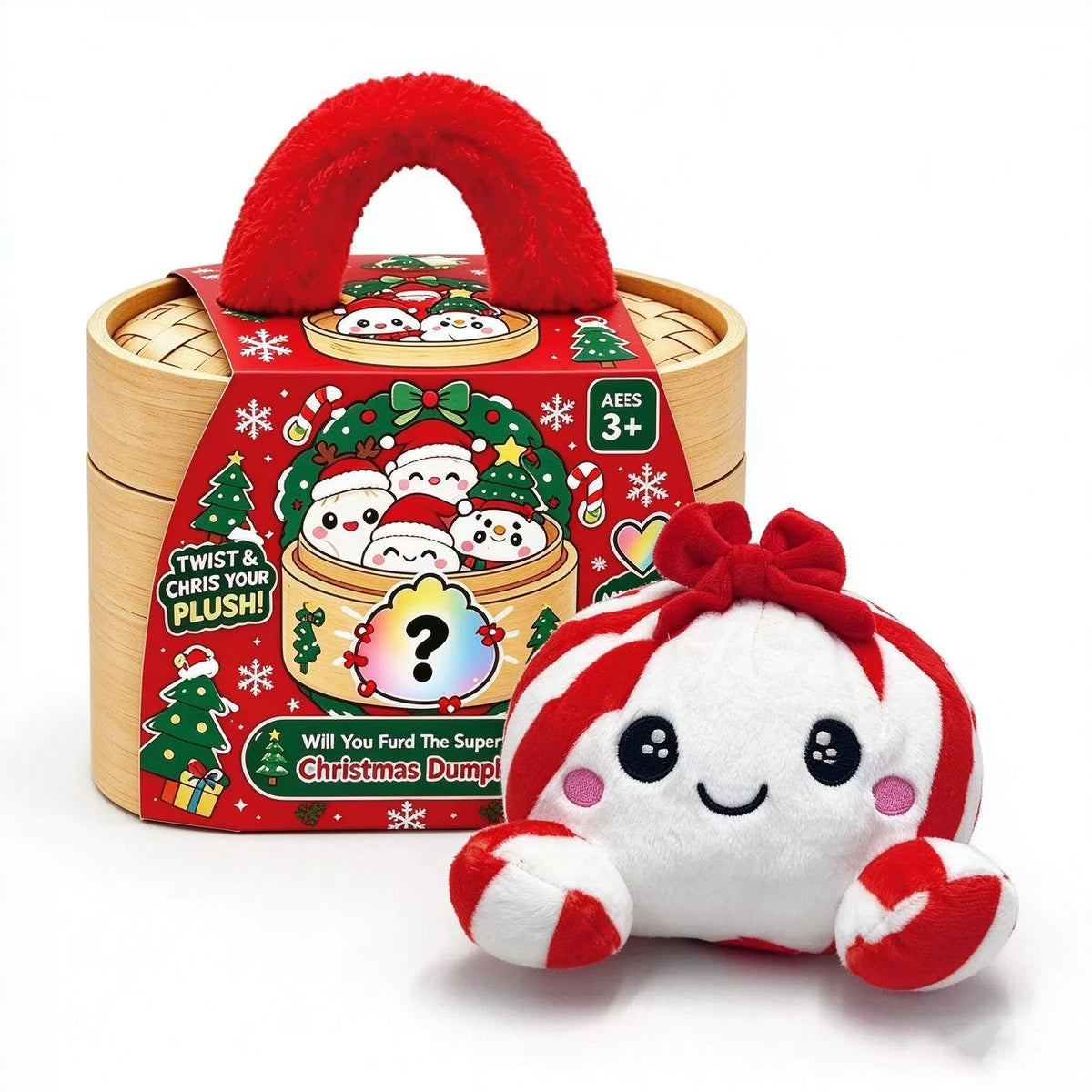 (Pre Order)Christmas Plush Mystery Box Gift Set with Basket