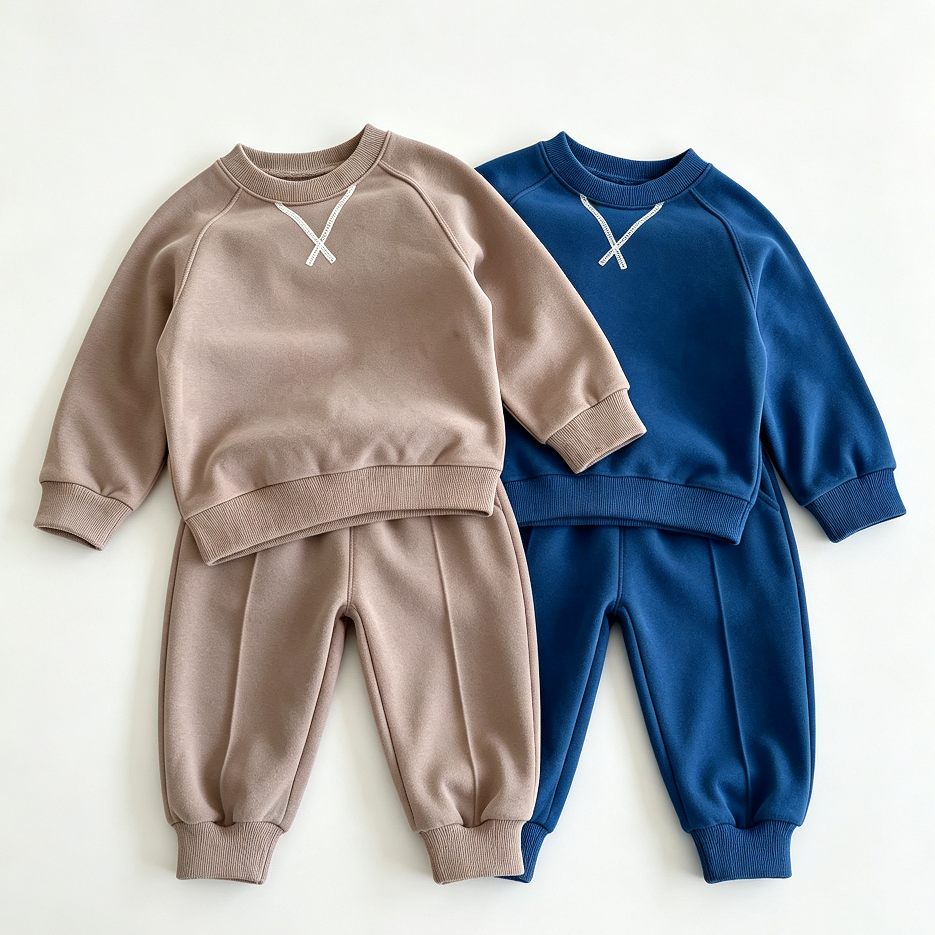 (Pre Order 2 Weeks)Boys Solid-color Pullover Set