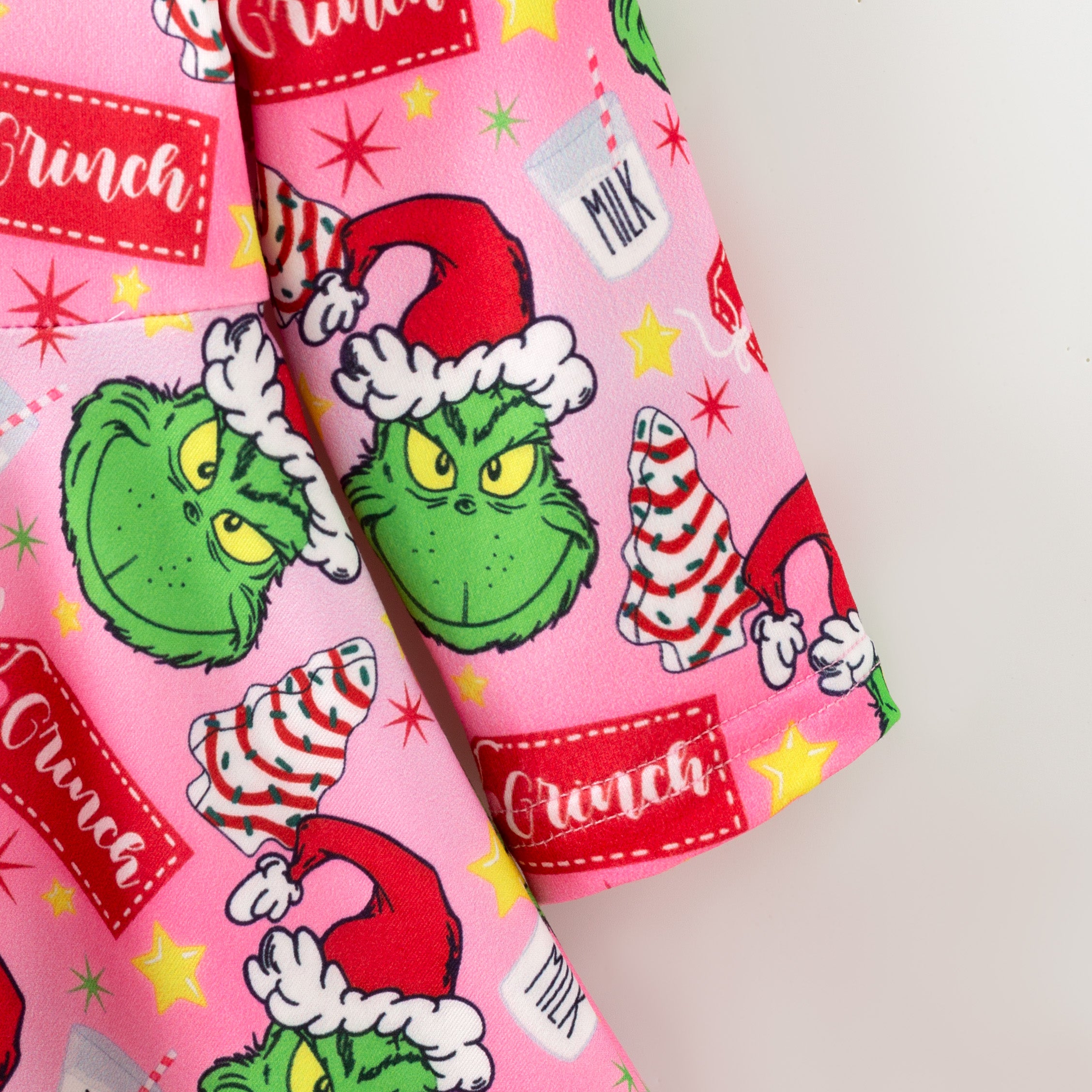 (Pre Order,Prepack Zone)Girls Christmas Cartoon Print Dress(Mix Size)