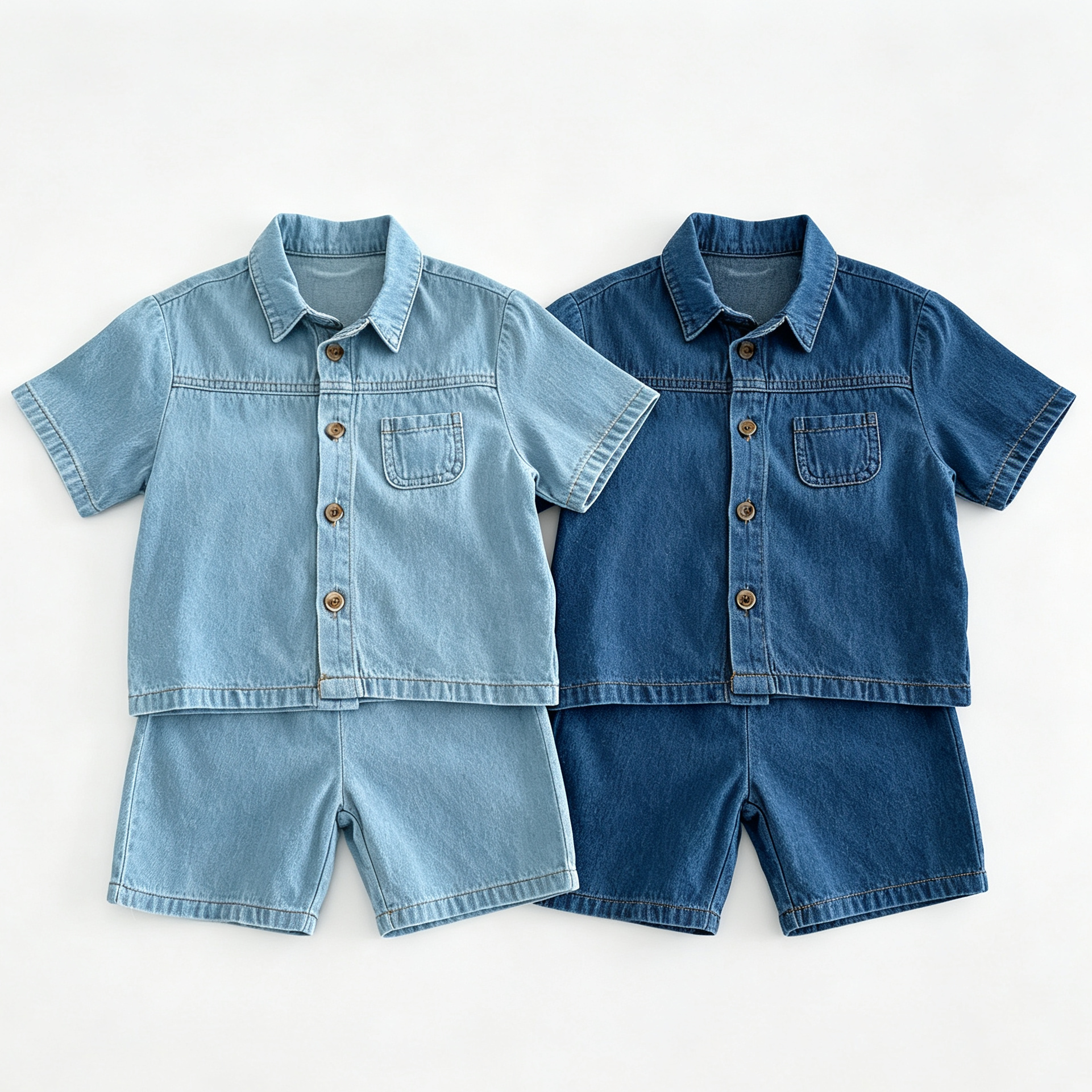 (Pre Order 2 Weeks)Boys Denim Shorts Set
