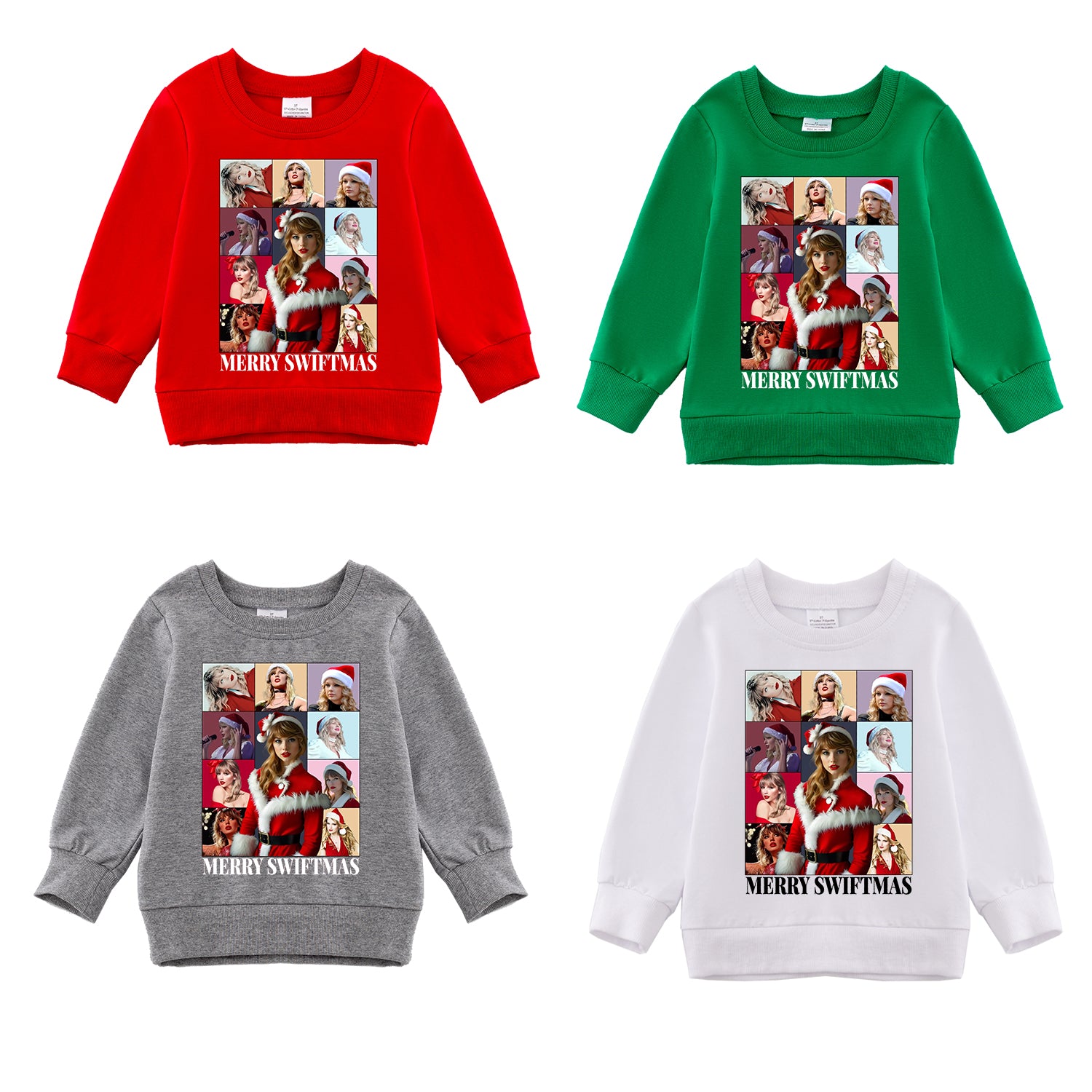 (Pre Order)Girls Christmas Print Sweatshirt