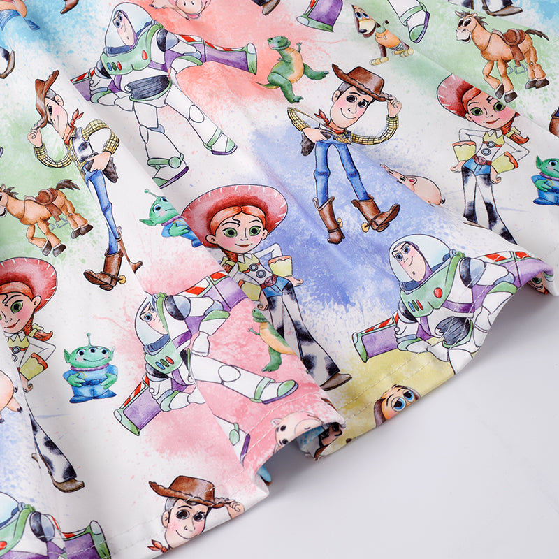 (PRE ORDER)Girls Cartoon Print Dress