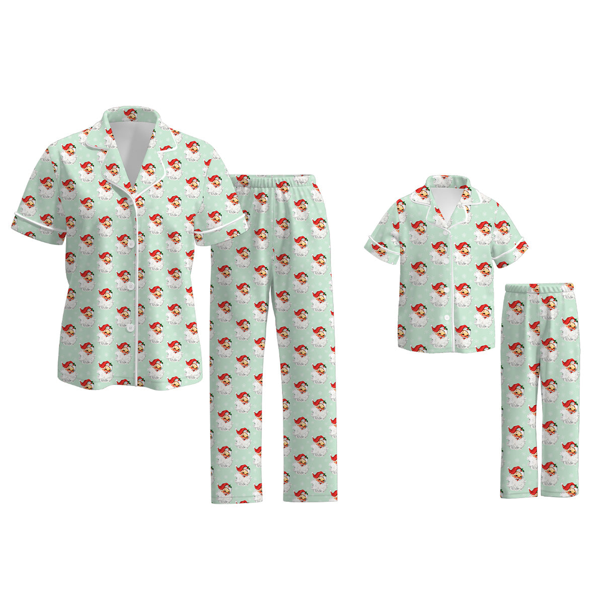 (Pre Order)Family Christmas Santa Claus Print Pajamas