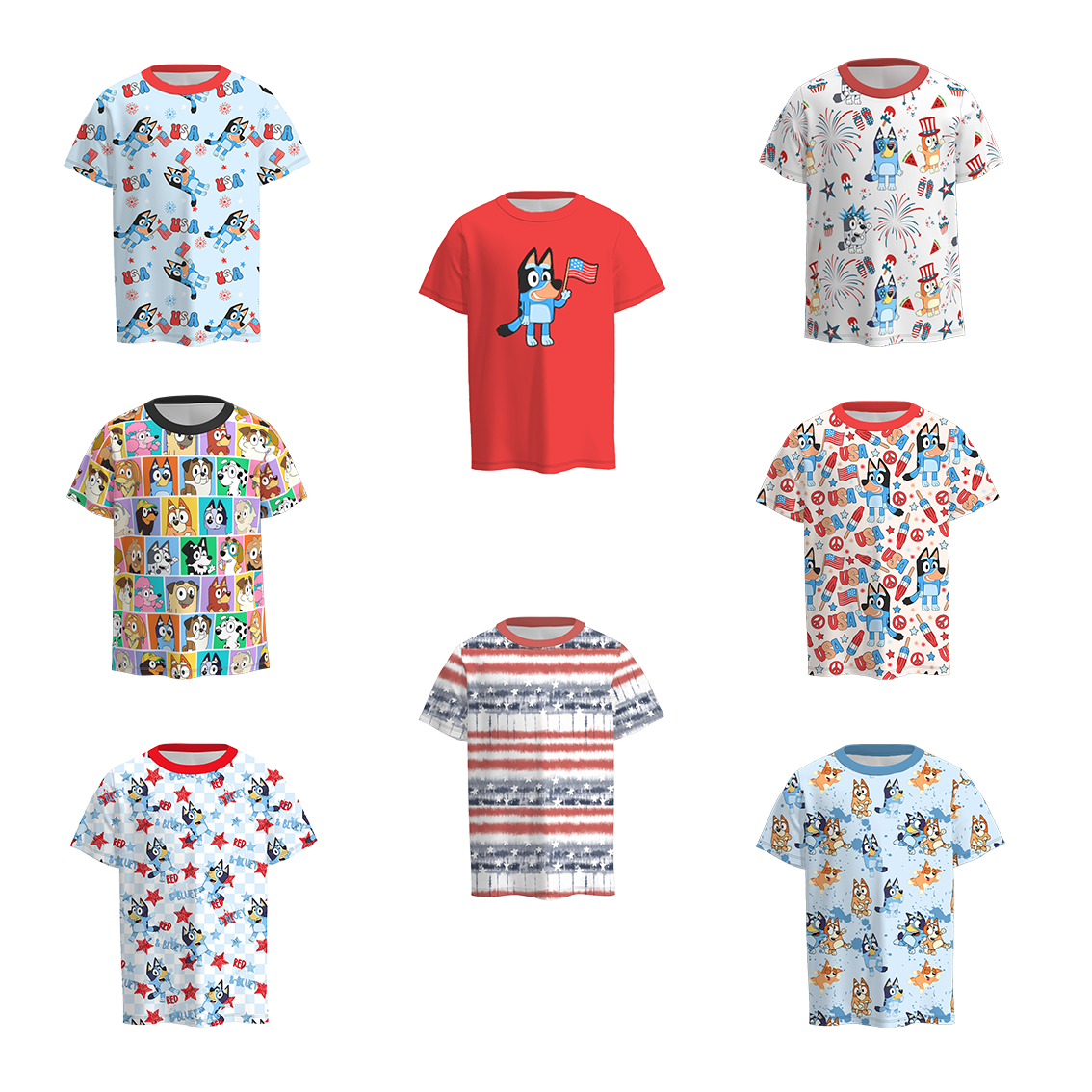 (Pre Order)Boys Character Short Sleeves T-Shirt