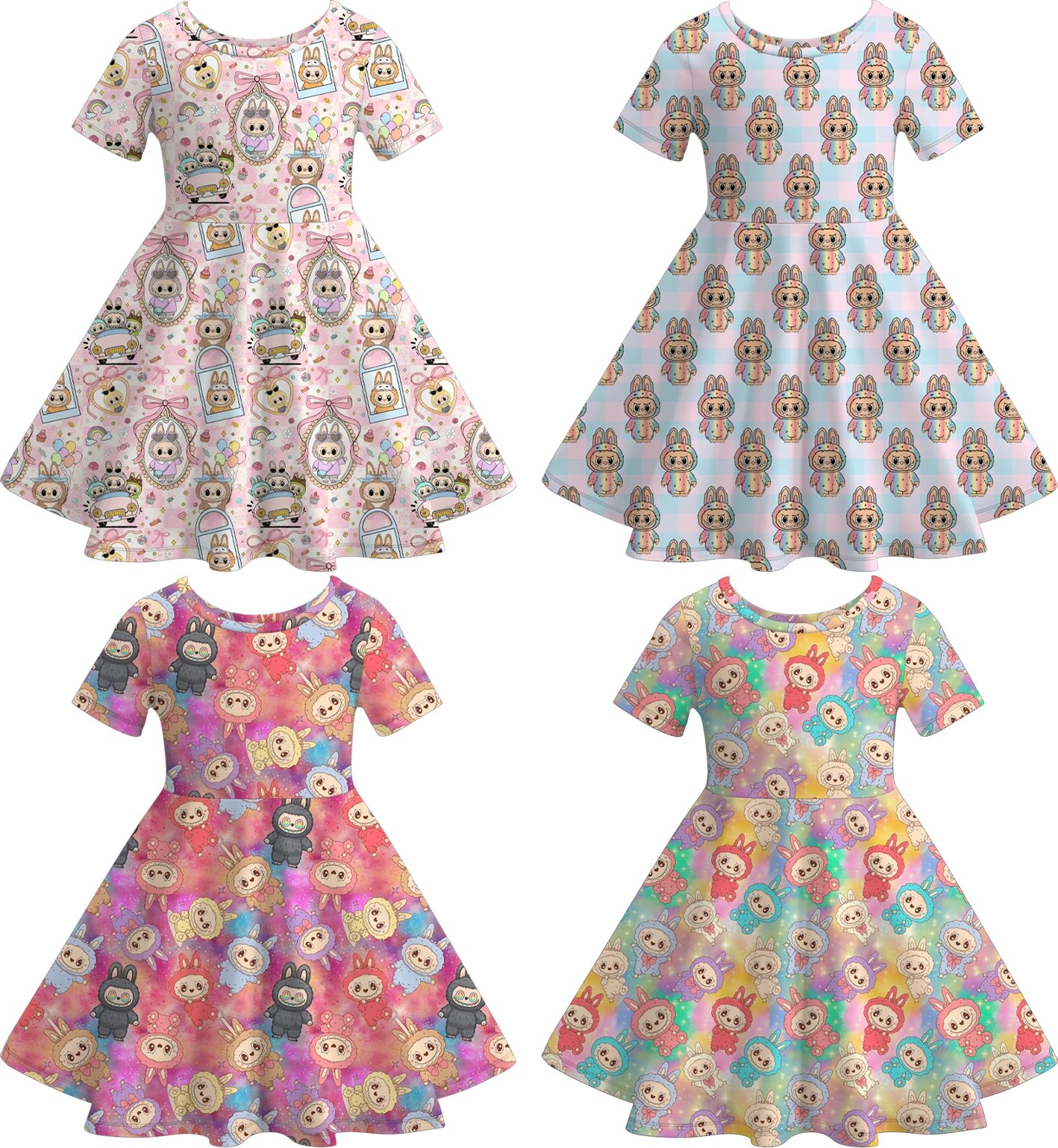 (Pre Order)Girls LBB Print Dress