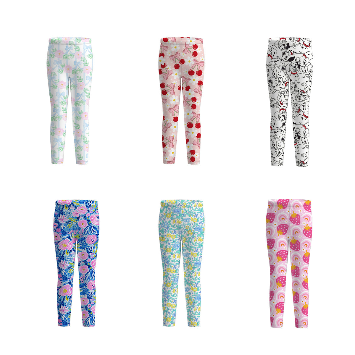 (Pre Order)Girls Spring and Summer Floral Print Pants