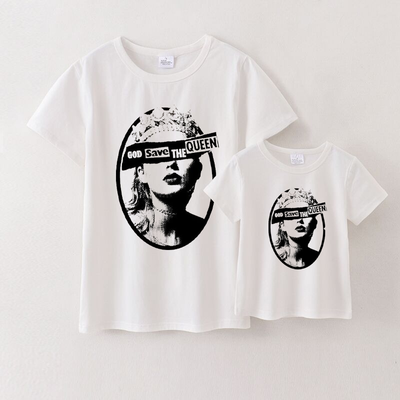 (Pre Order)Mommy and Me TS White Cotton T-shirt