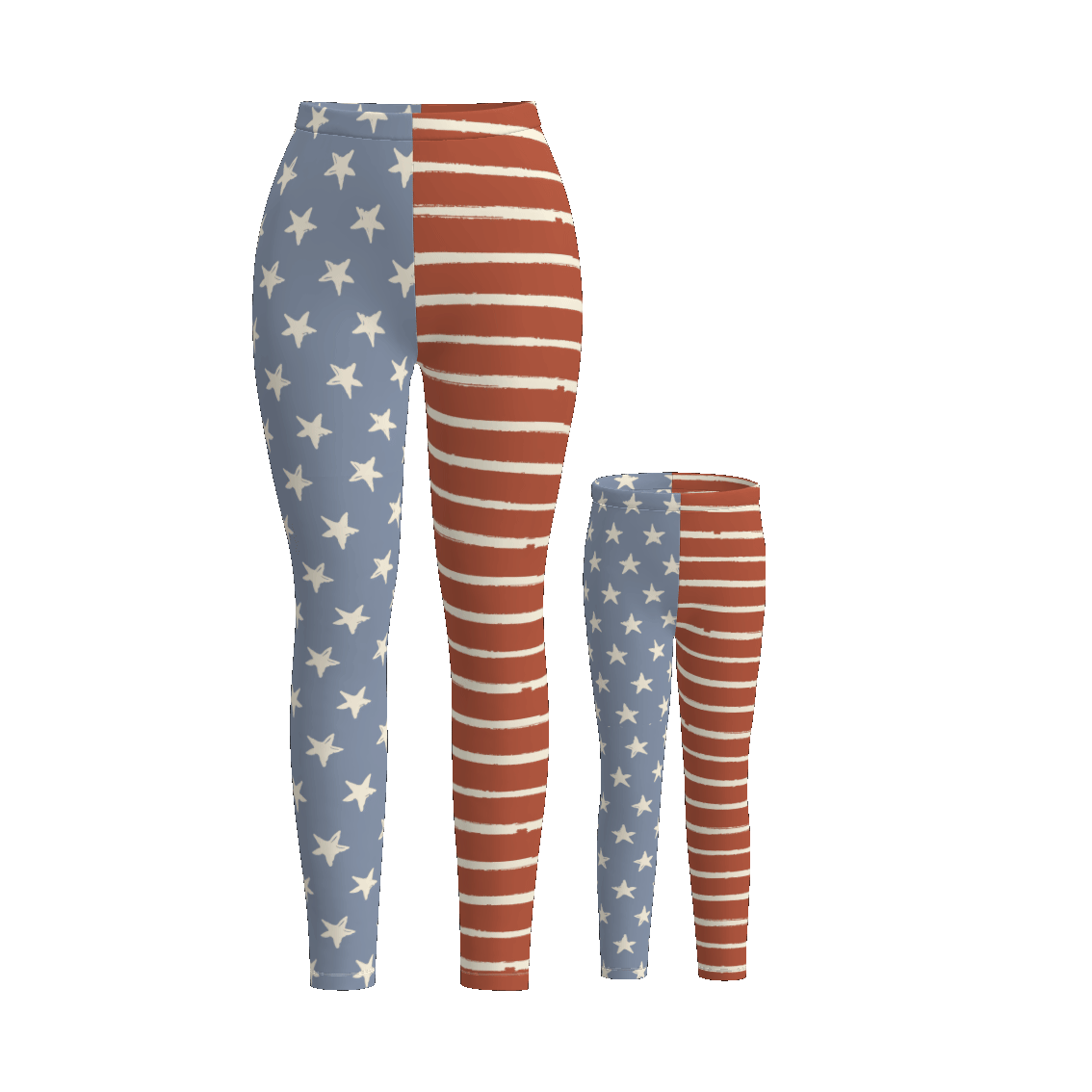 (Pre Order)Mommy and Me Patriotic Print Pants