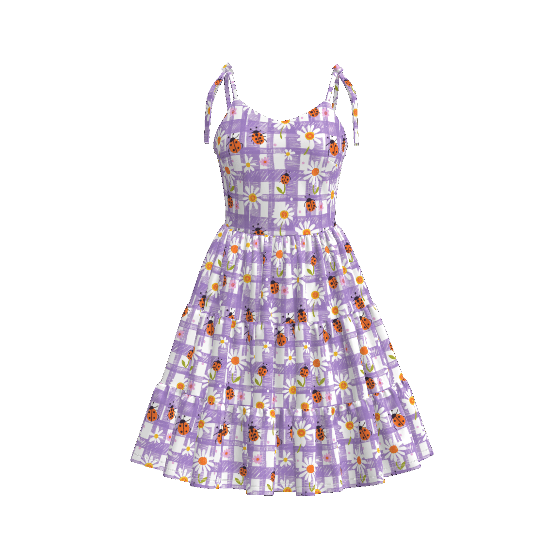 (Pre Order)Mommy and Me Spring&Summer Floral Print Slip Dress