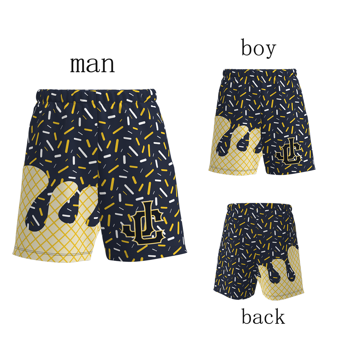 (Pre Order)Daddy and Me Spring&Summer Print Shorts
