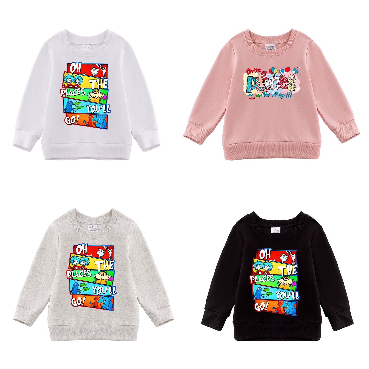 (Pre Order)Girls DR SEUSS Print Sweatshirt